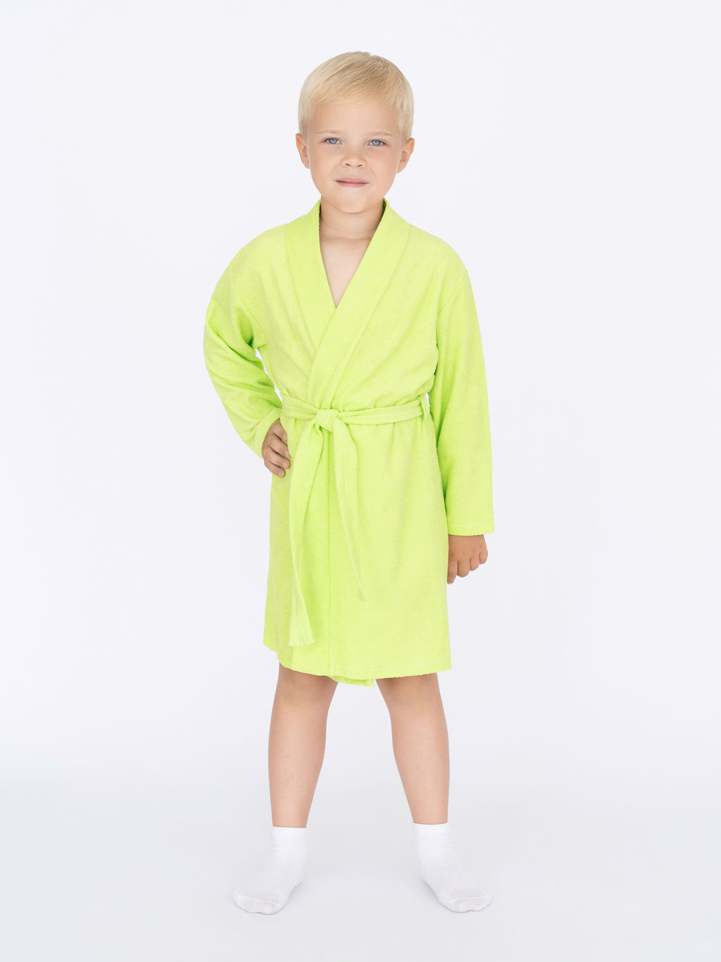 Халат детский салатовый 909/1 (110, 60)