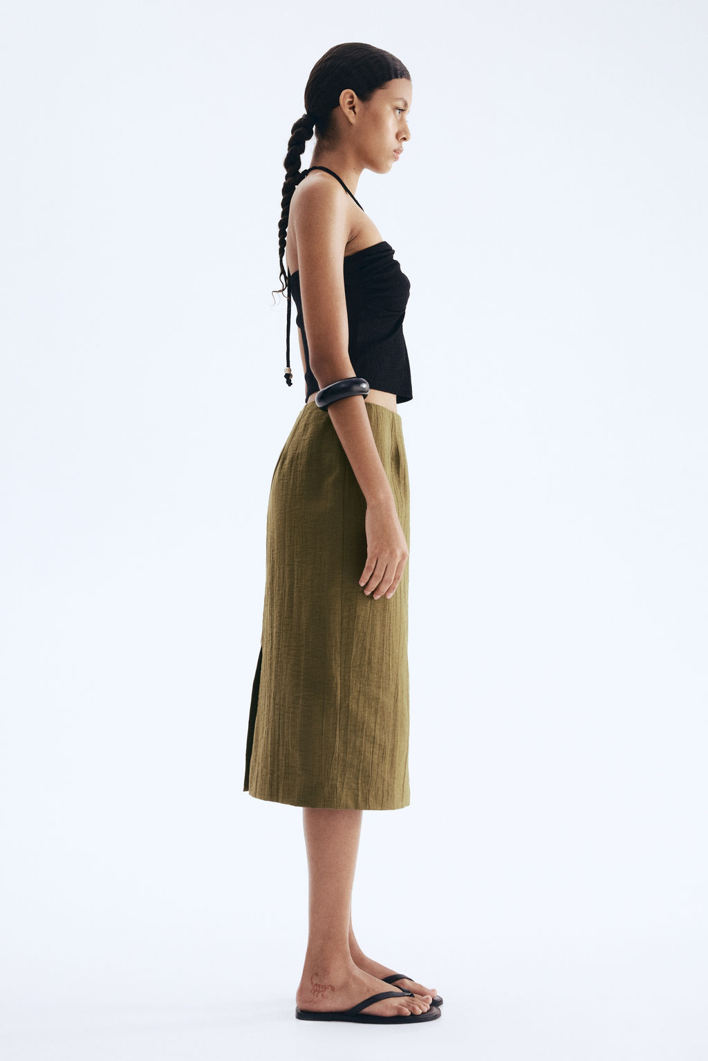 Falda de tubo efecto arrugado - H&m фото 6