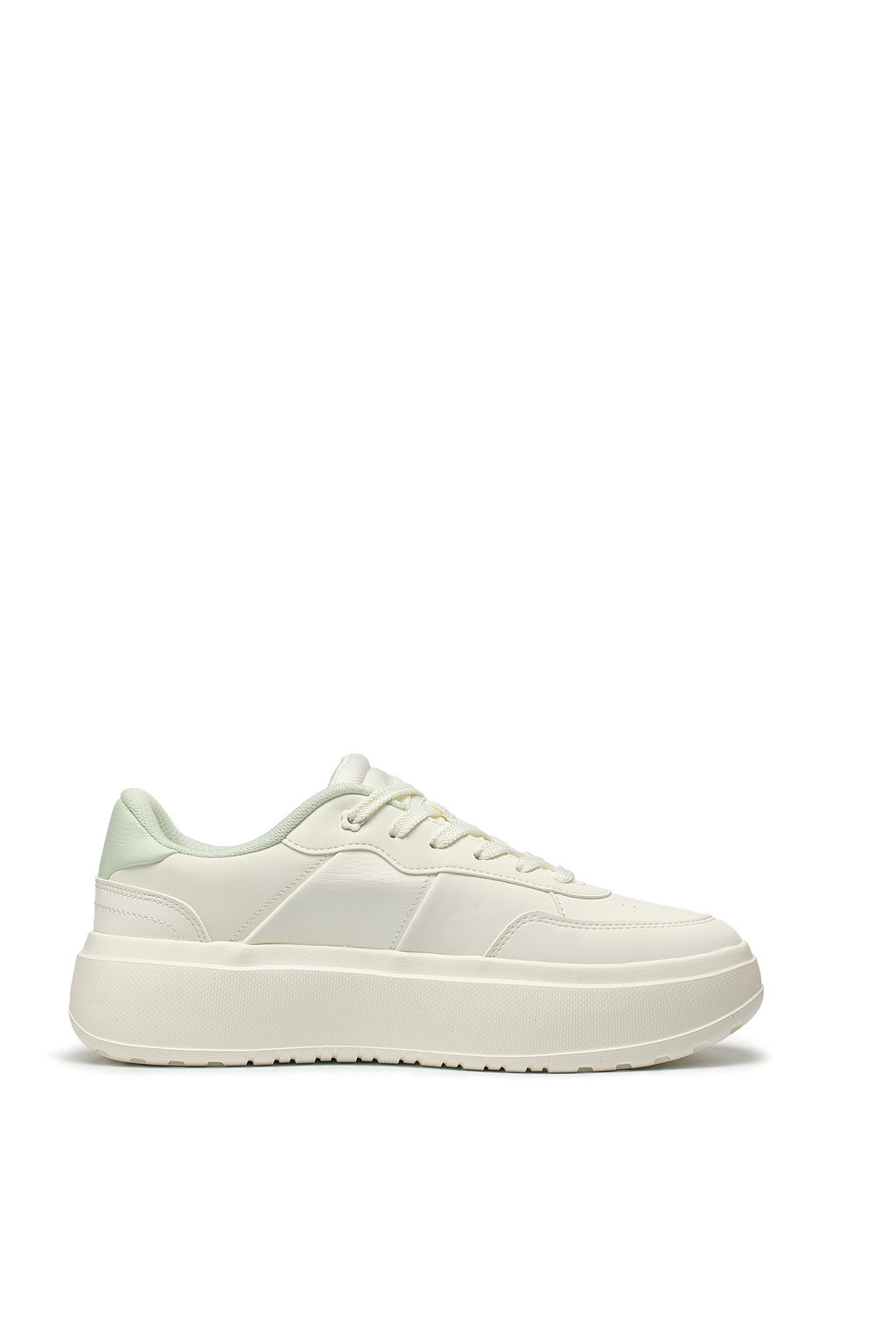 Кеды Бежевый/Зеленый