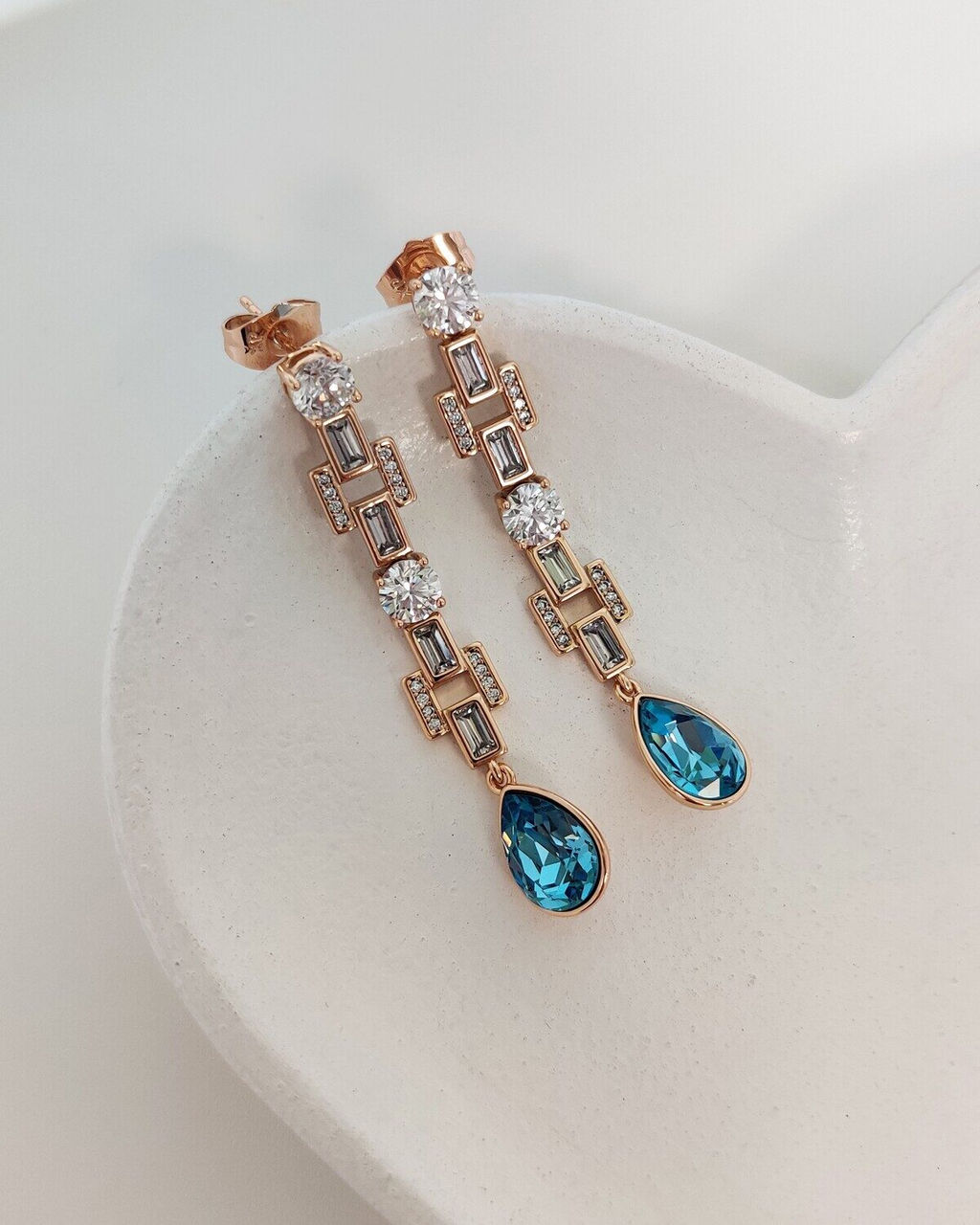 Серьги с кристаллами Swarovski