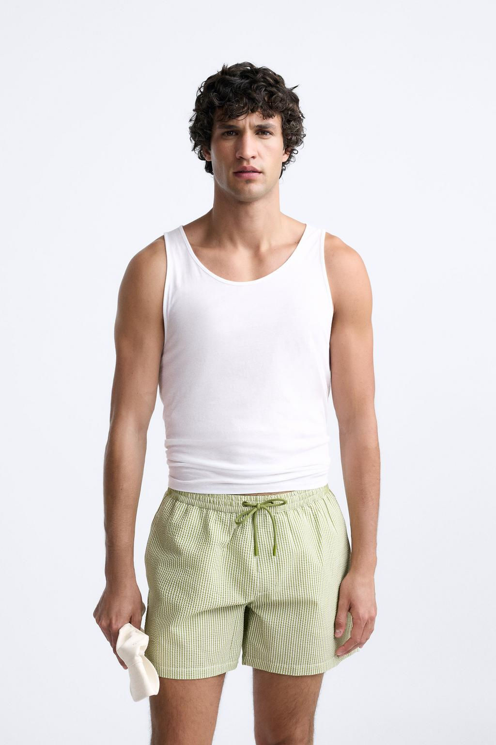 REGULAR GOFRE KUMAS DENIZ SORTU - Zara фото 40