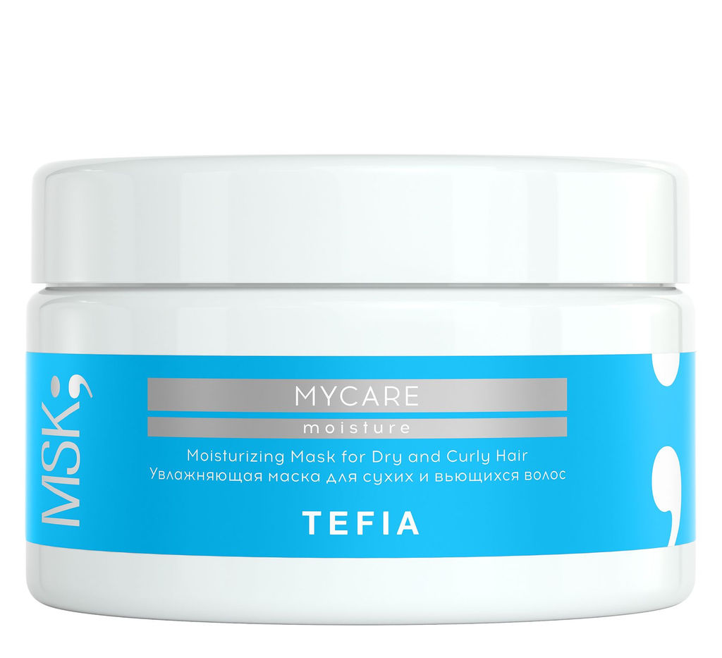 Увлажняющая маска для сухих/вьющихся волос MOISTURE, 250 мл Mycare TEFIA