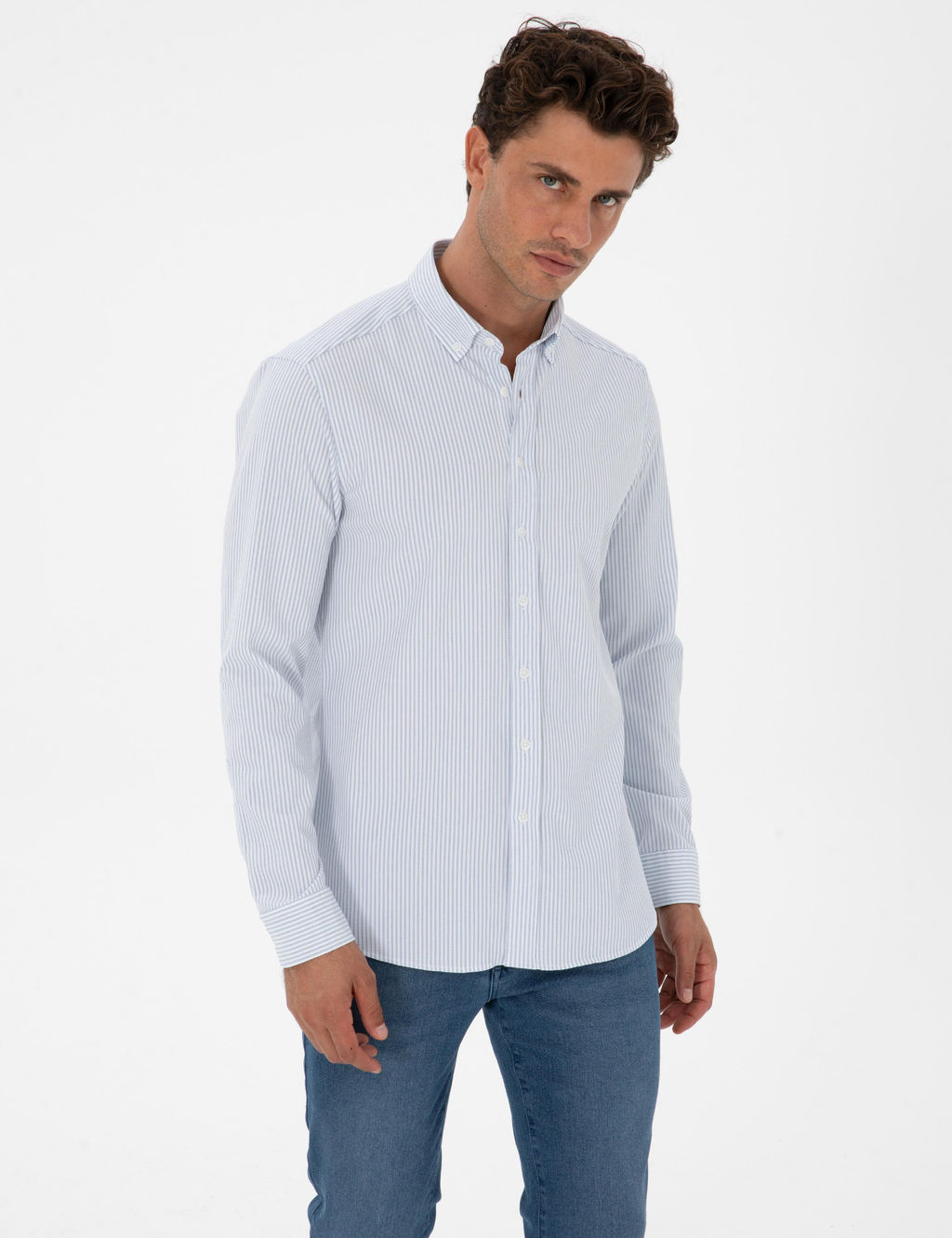_ndigo Slim Fit _izgili Slim Fit G_mlek
