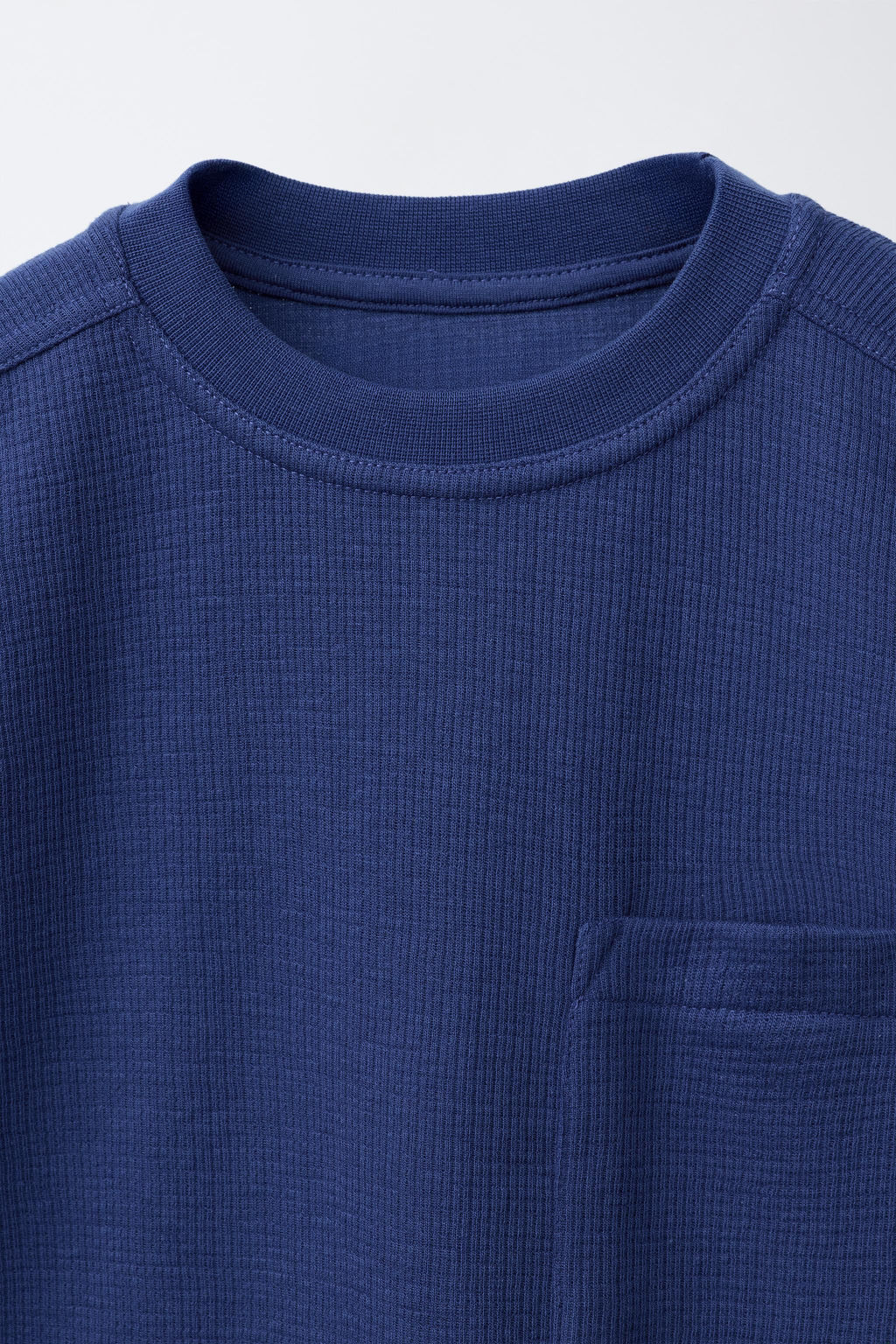 CONJUNTO CAMISETA Y BERMUDA WAFFLE ETIQUETA / Azul?n - Zara фото 6