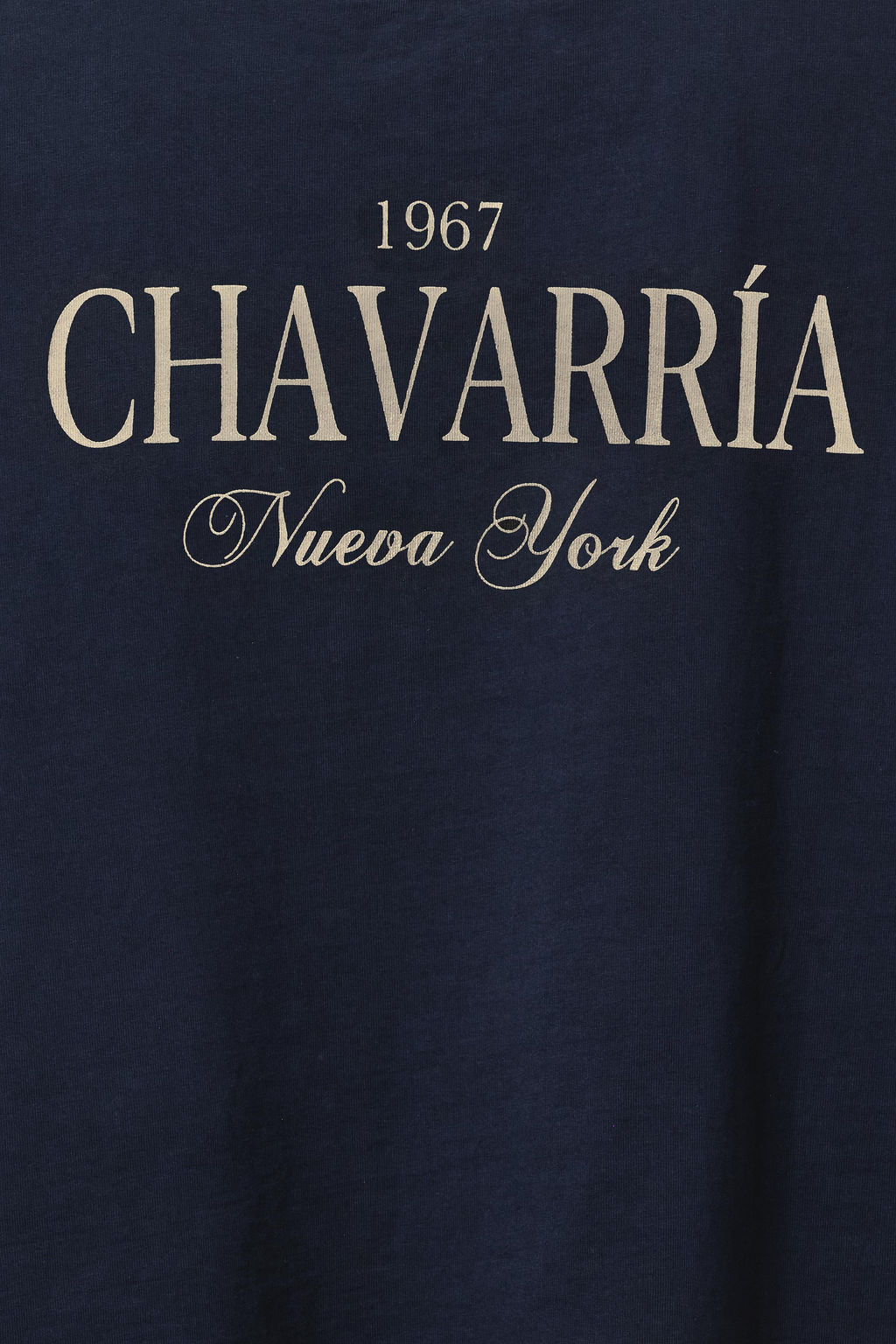 CAMISETA OVERSIZE FIT ESTAMPADO WILLY CHAVARRIA X ZARA / Marino