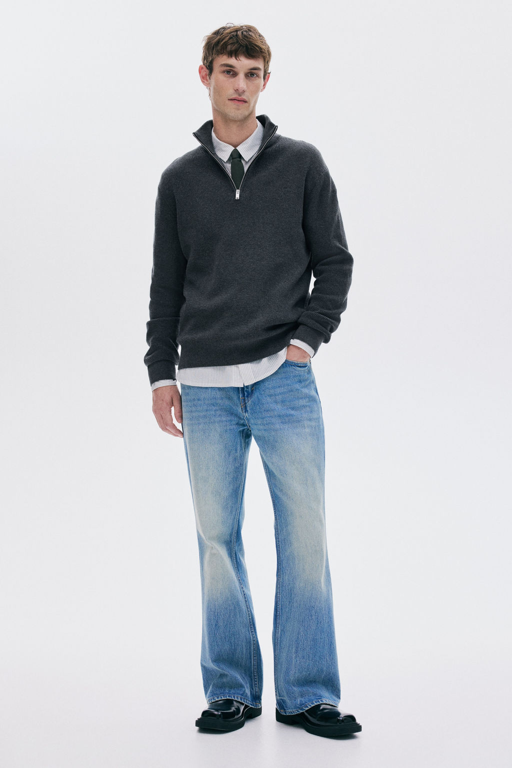 Jersey con media cremallera Regular Fit - H&m фото 8