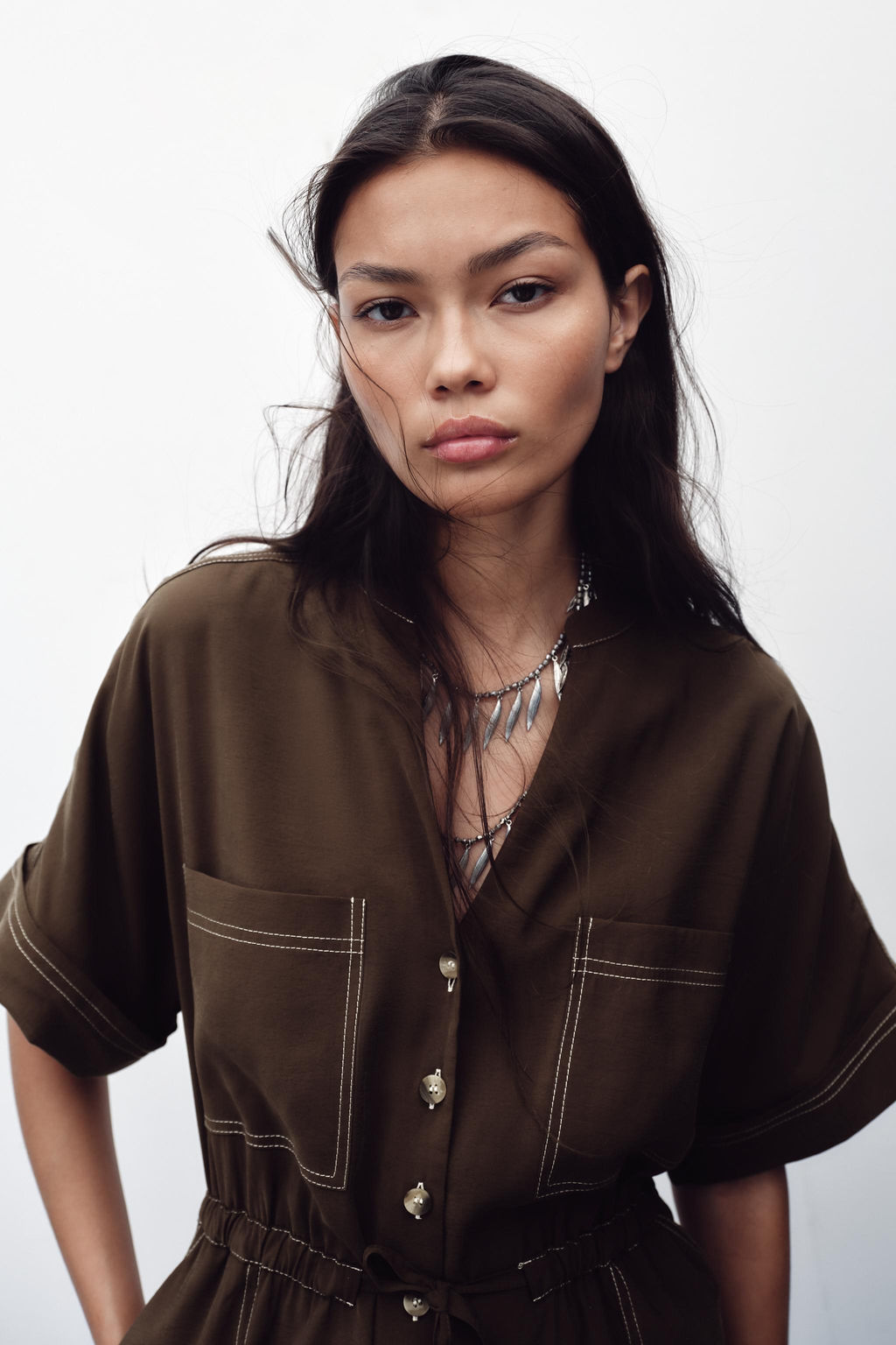 TOPSTITCHING PLAYSUIT - Zara фото 2