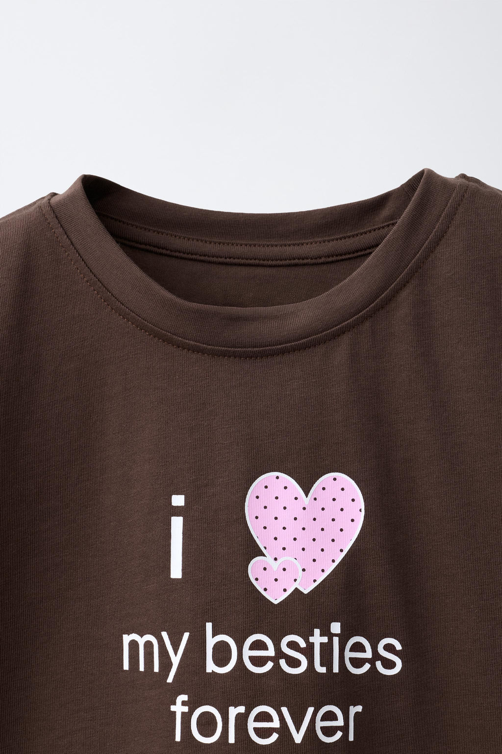 CAMISETA ESTAMPADA TEXTO / Marr?n - Zara фото 3