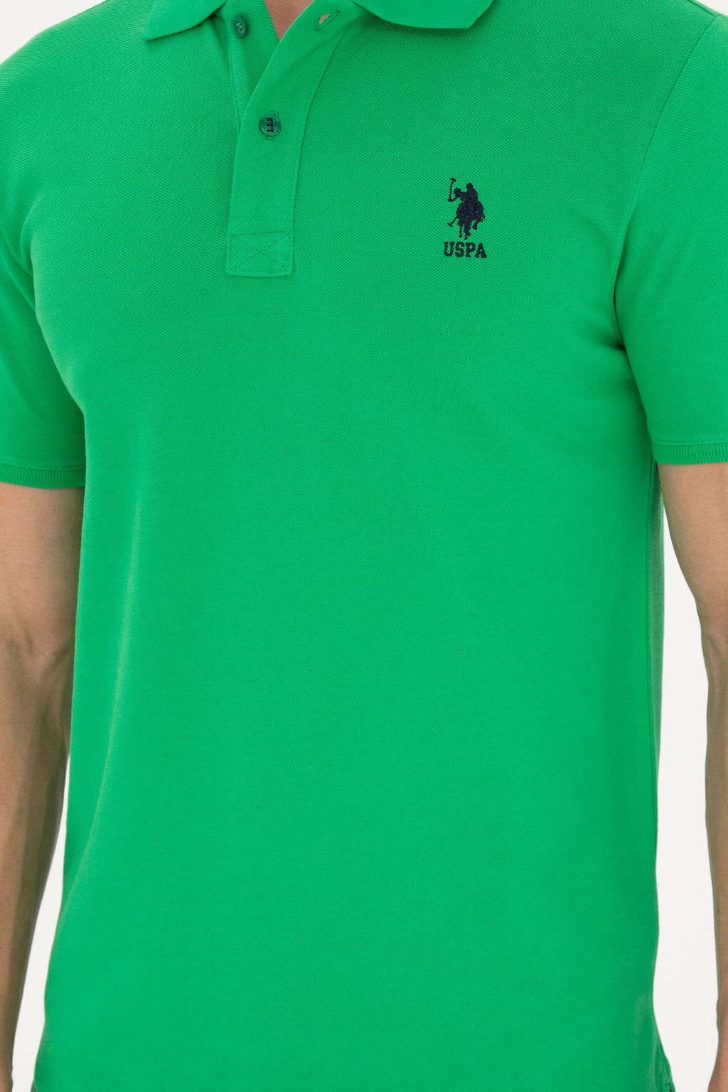 Мужская зеленая базовая футболка - U.s. polo assn фото 6