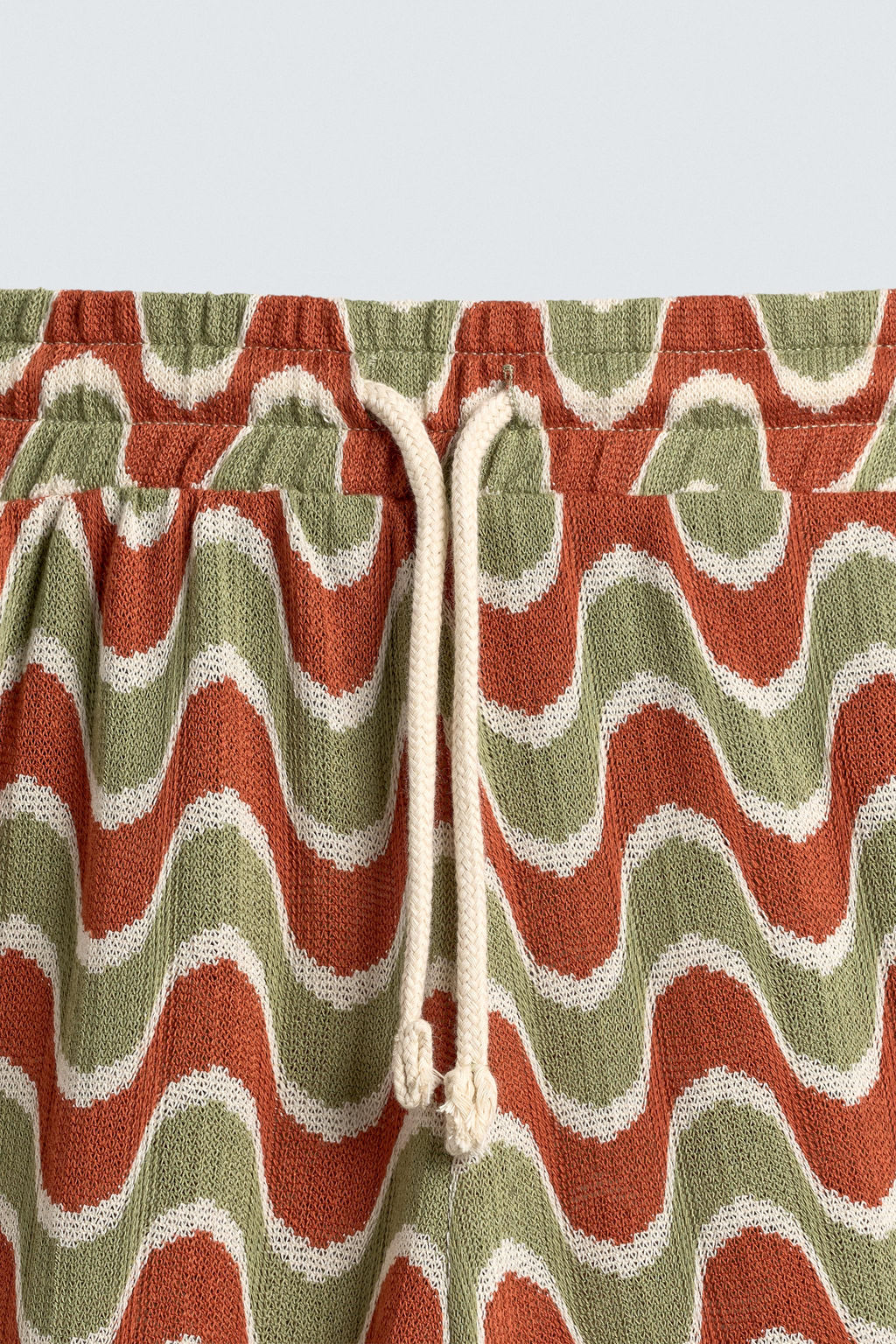 GEOMETRIC JACQUARD BERMUDA SHORTS - Zara фото 9