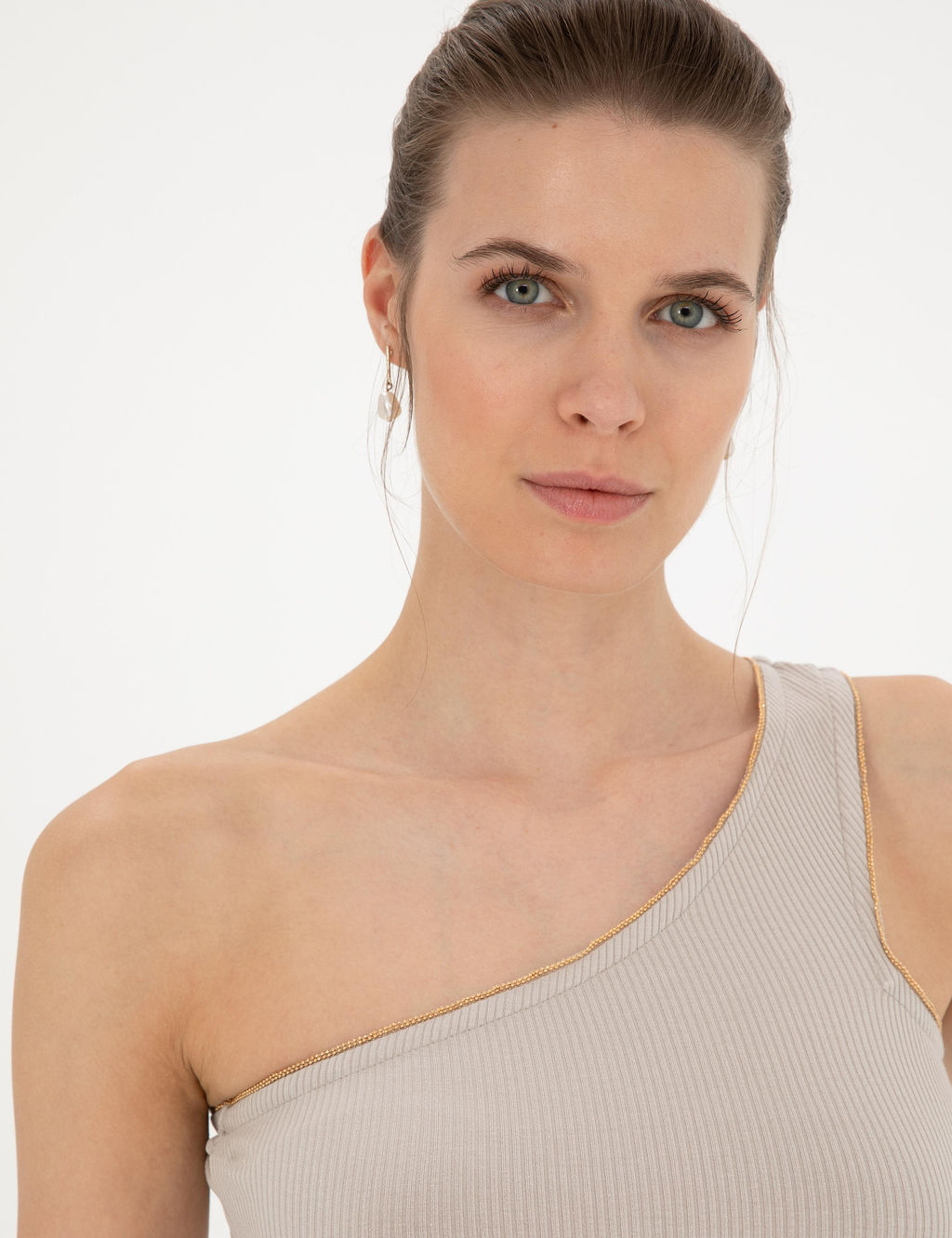 Bej Ex. Slim Tek Omuz Ti__rt