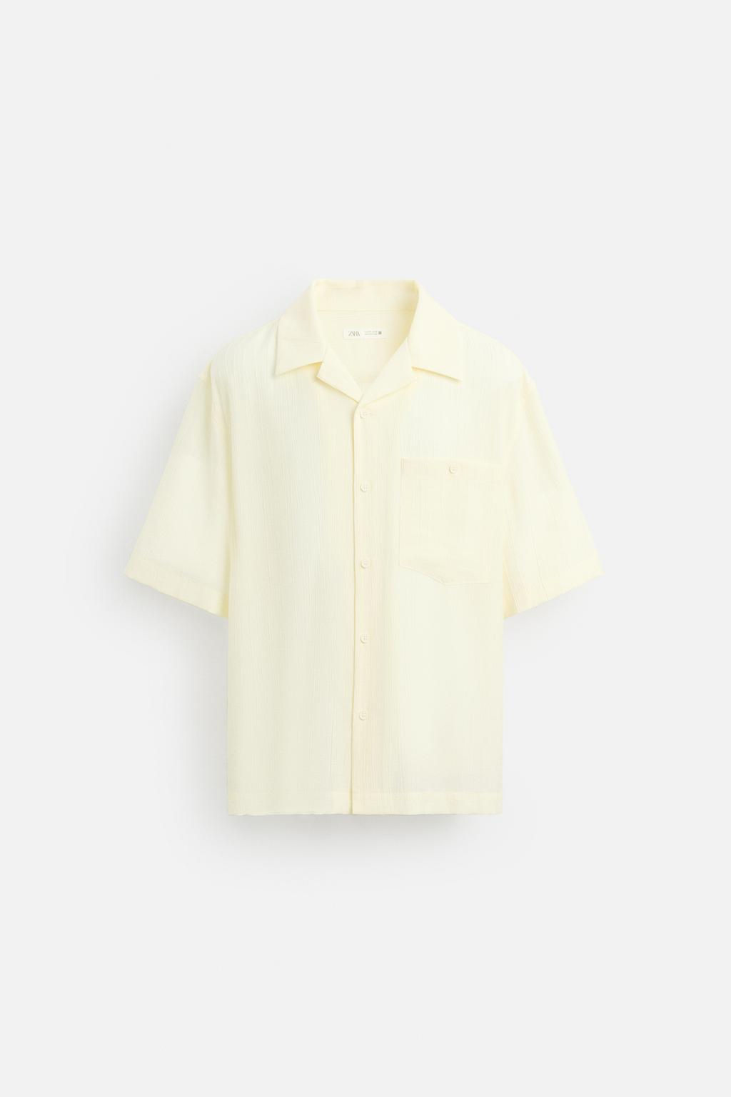 CREASED JACQUARD SHIRT - Zara фото 25
