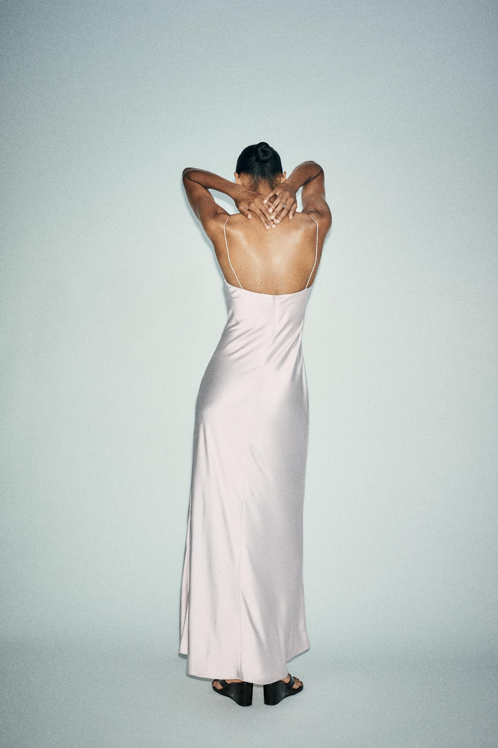 LONG SATIN DRESS - Zara фото 13