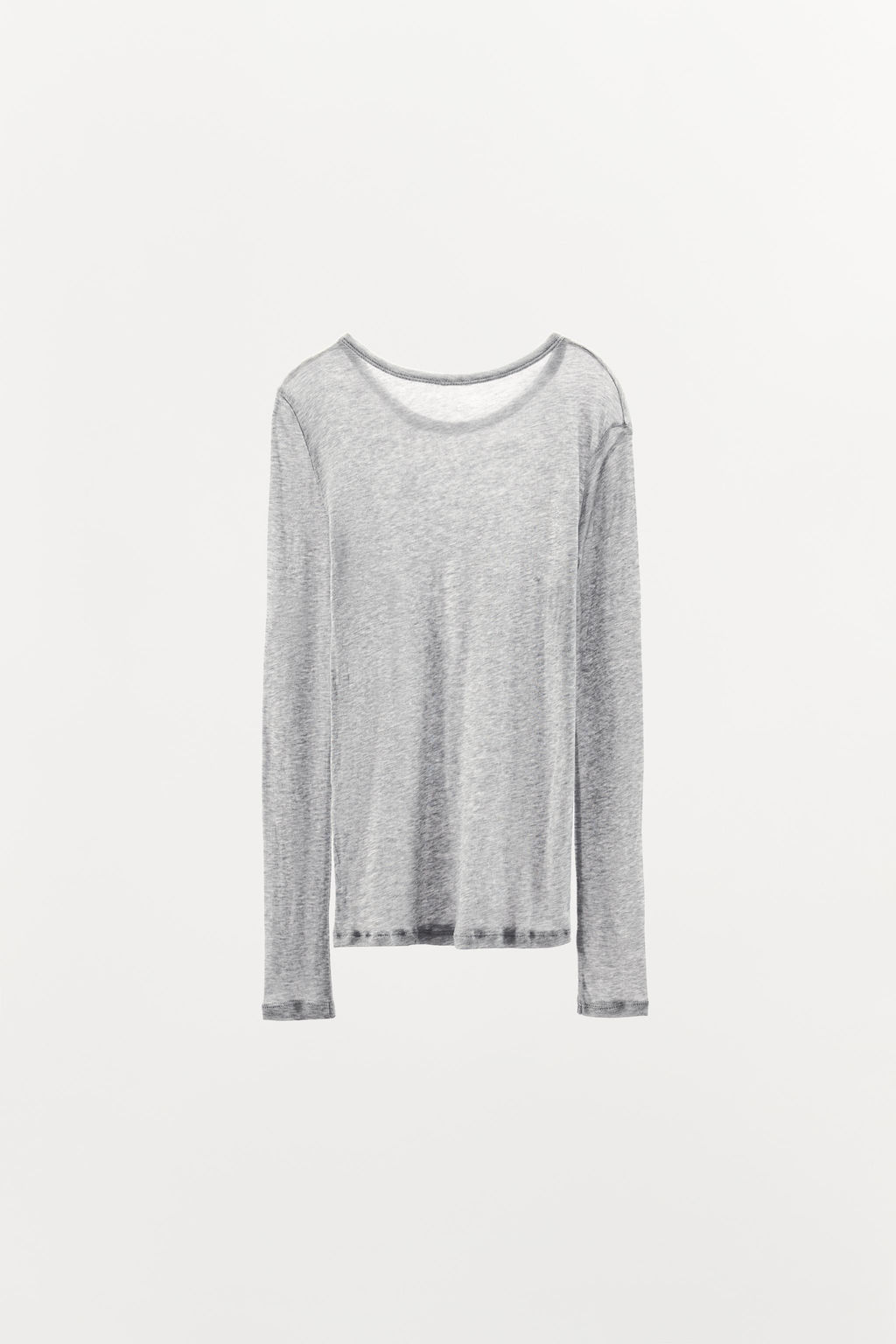 COTTON LONG SLEEVE T-SHIRT - Zara фото 4