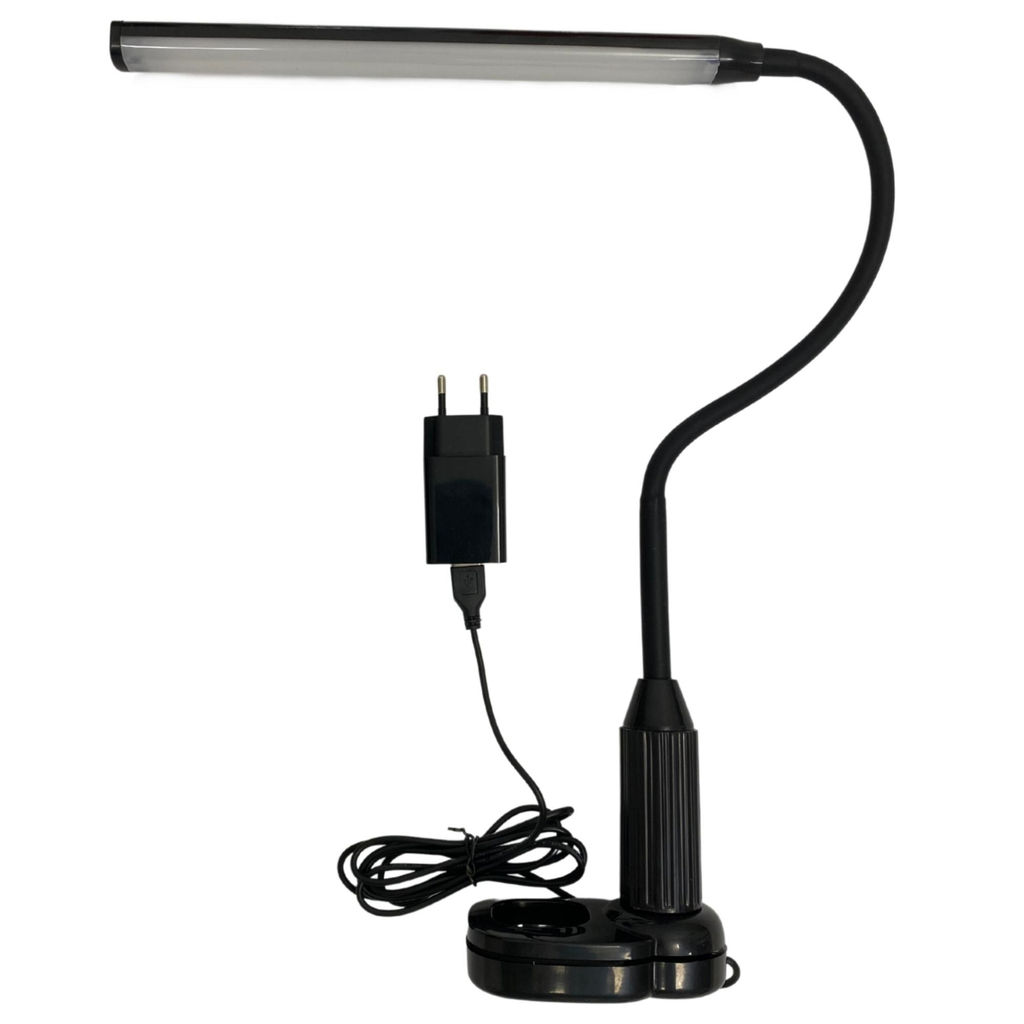 TLD-572 Black/LED/500Lm/4500K/Dimmer Светильник настольный светодиодный на струбцине, 7W. Сенсорный выключатель. Диммер. Черный. ТМ Uniel - Volpe фото 2