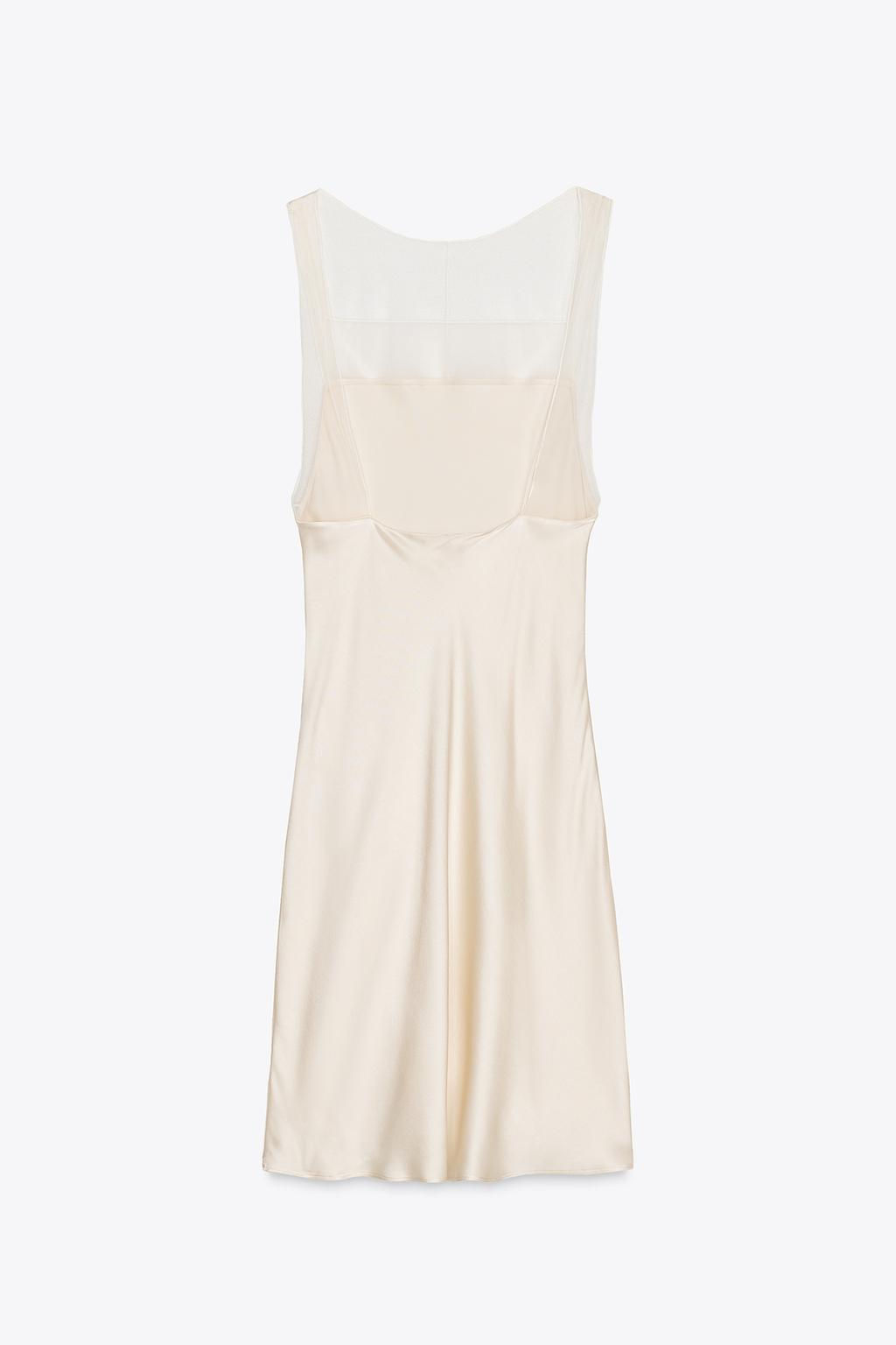 LIMITED EDITION TULLE SATIN DRESS - Zara фото 5