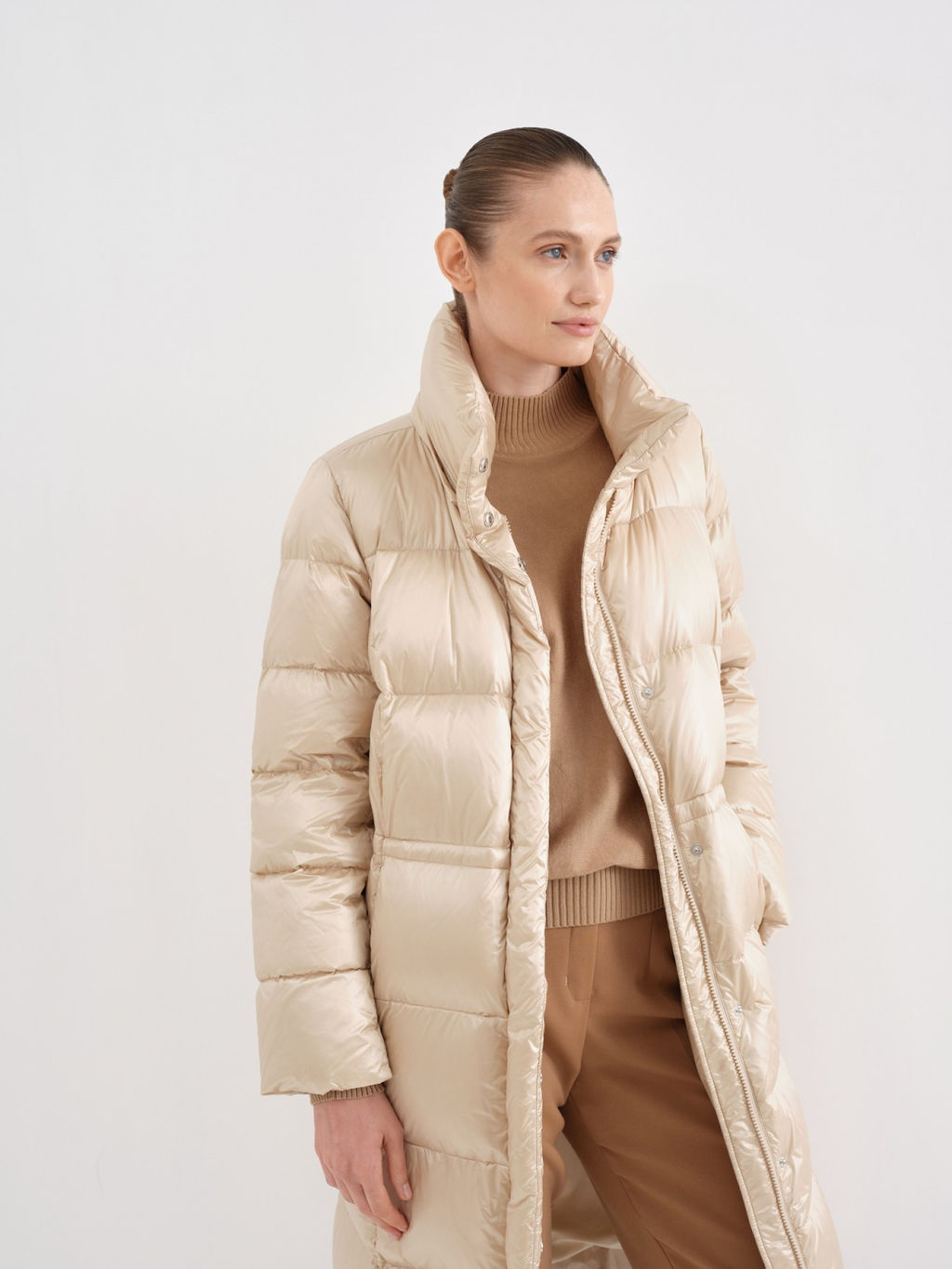 Conso/WDM 230566 - light beige Пуховое пальто  фото 5