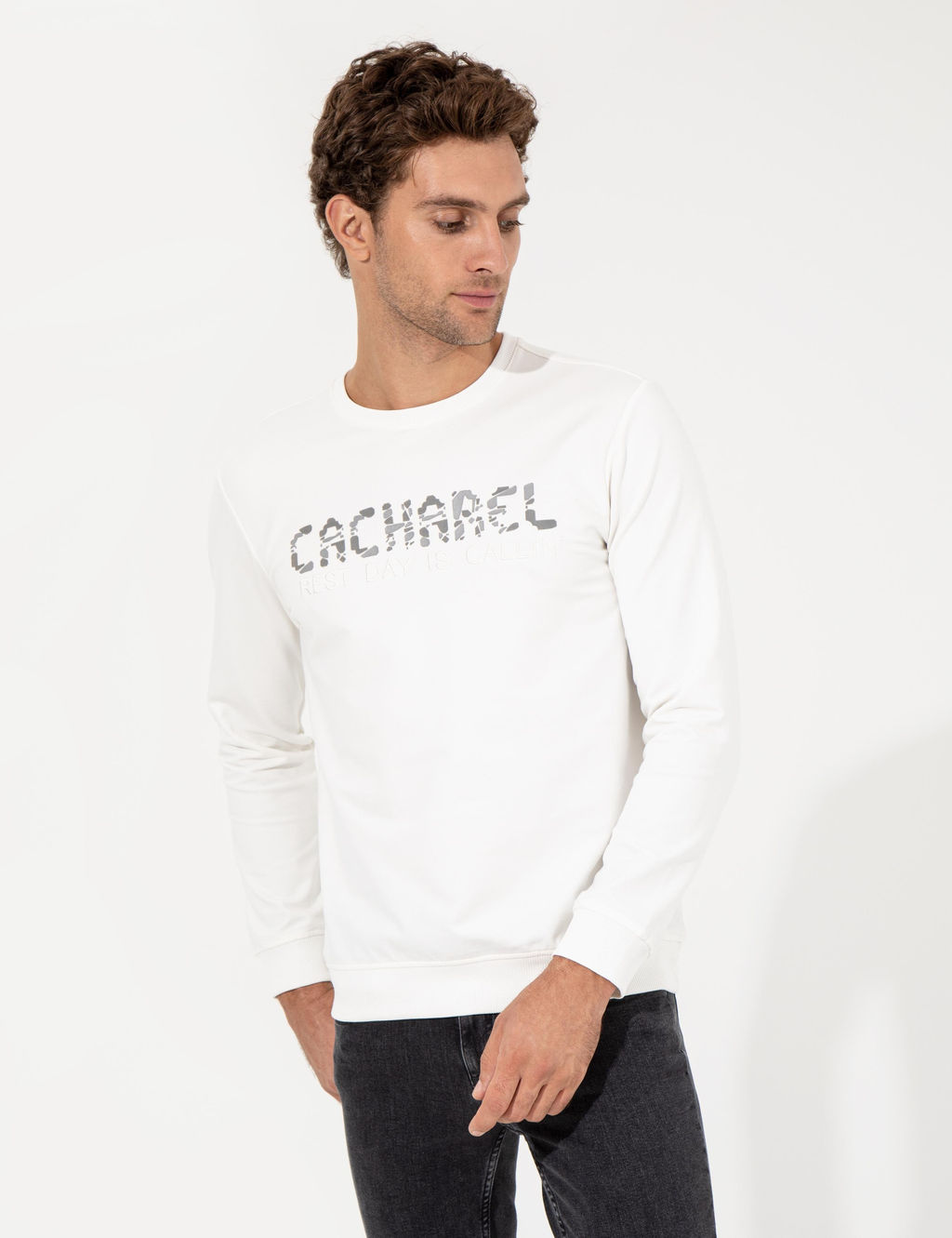 Белый свитшот - Cacharel фото 4
