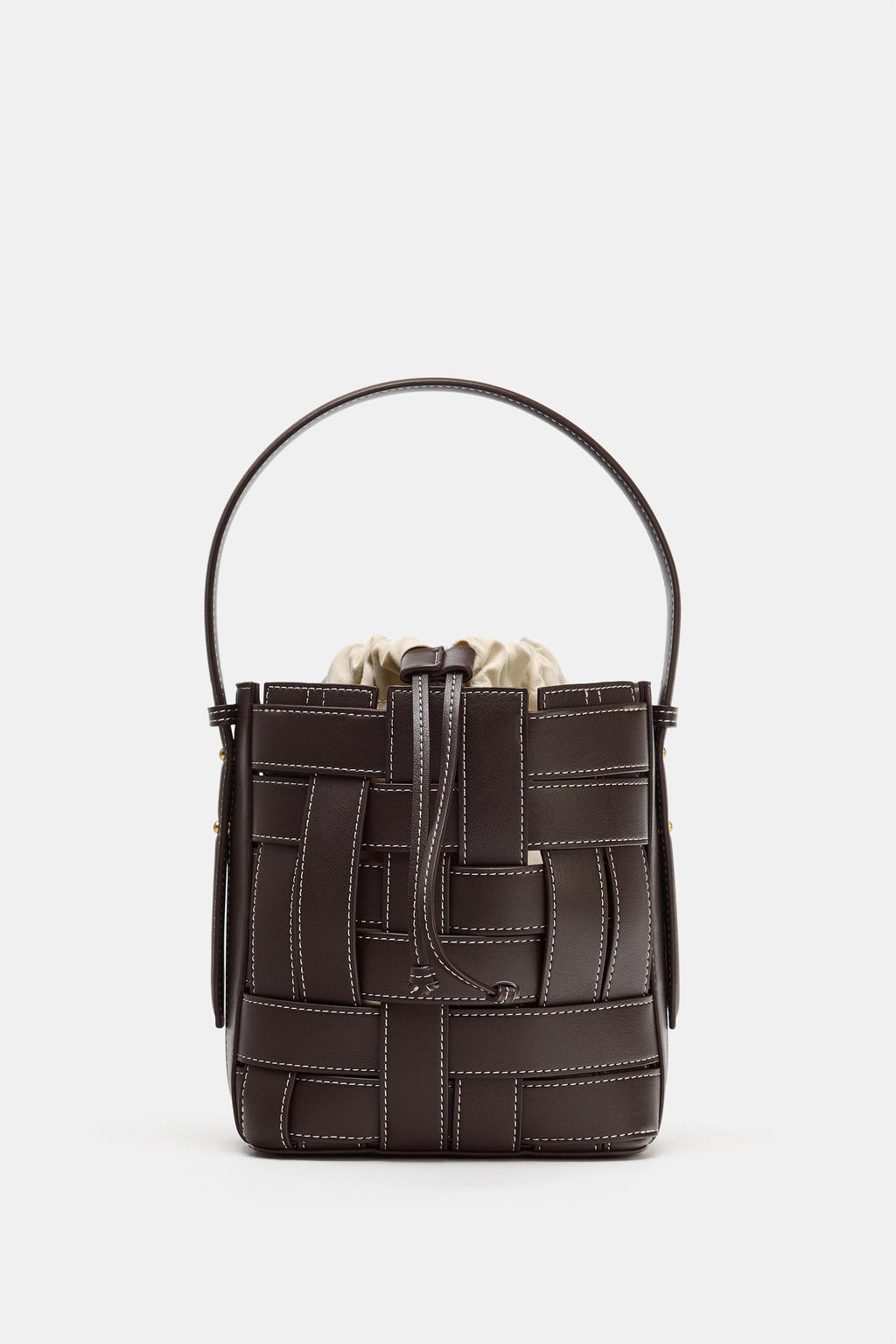 BOLSO BANDOLERA TRENZADO / Marr?n - Zara фото 2