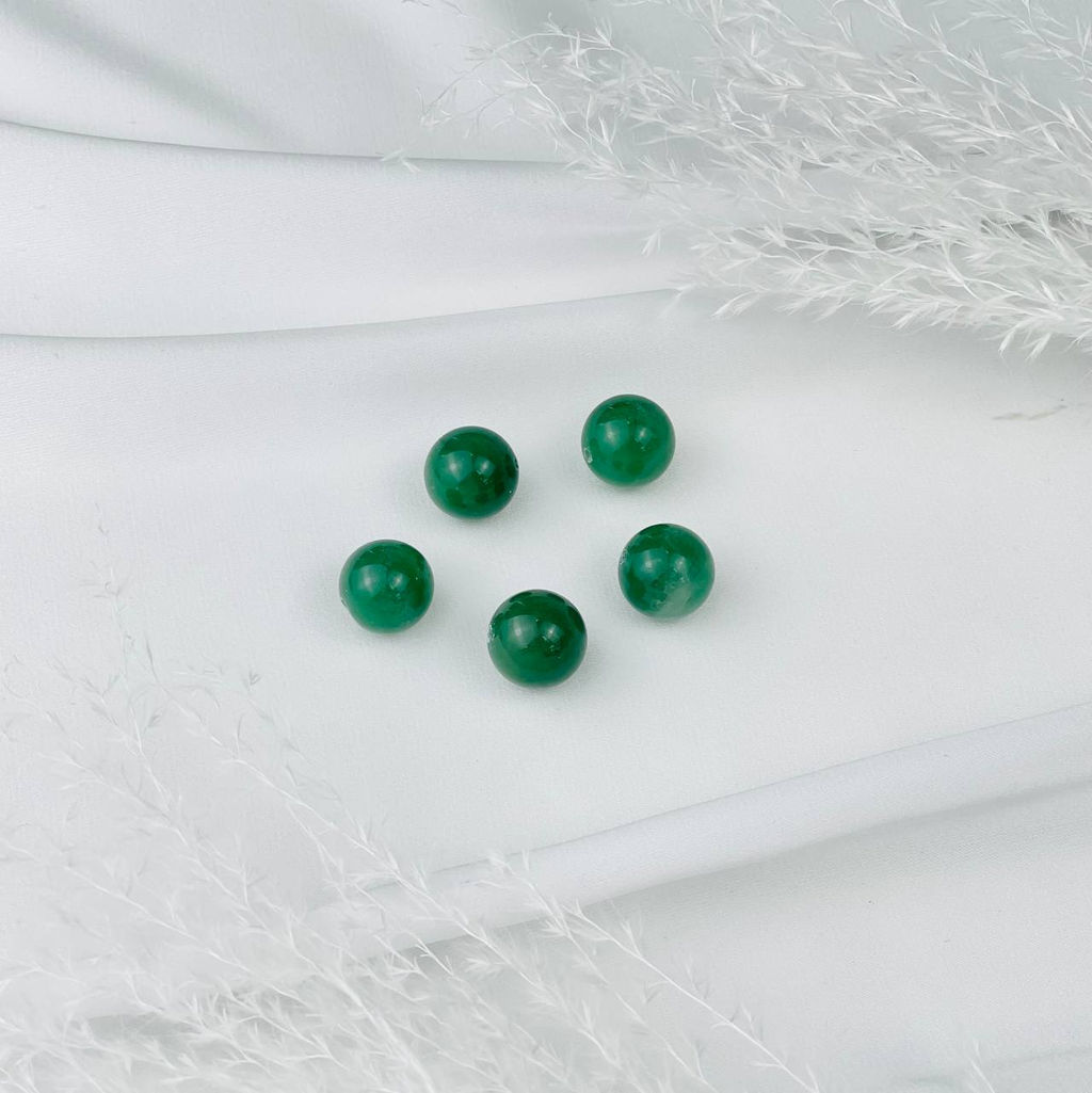 Бусины для украшений из зеленого Кварца (5 шт)