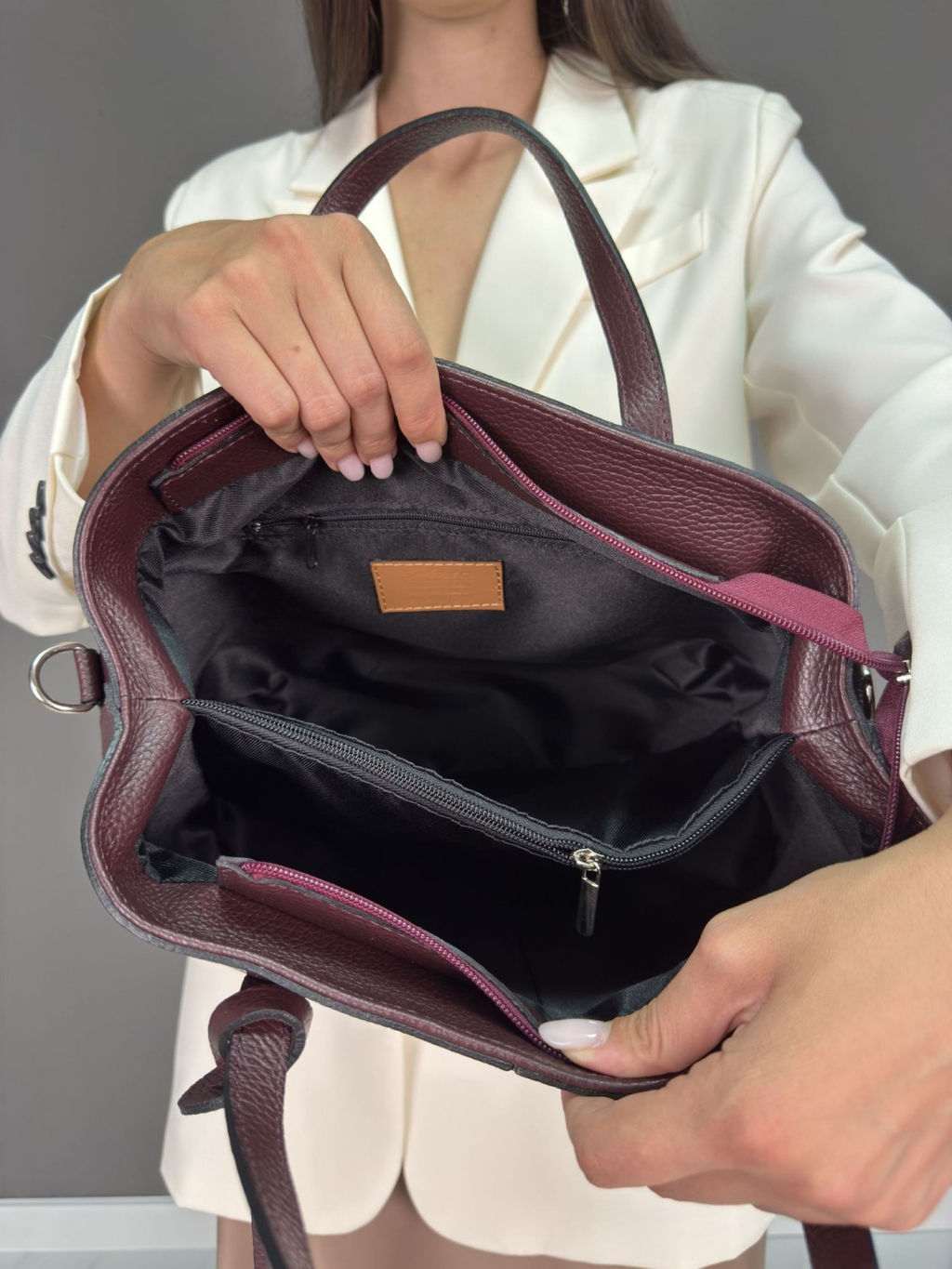 Сумка женская из телячьей кожи