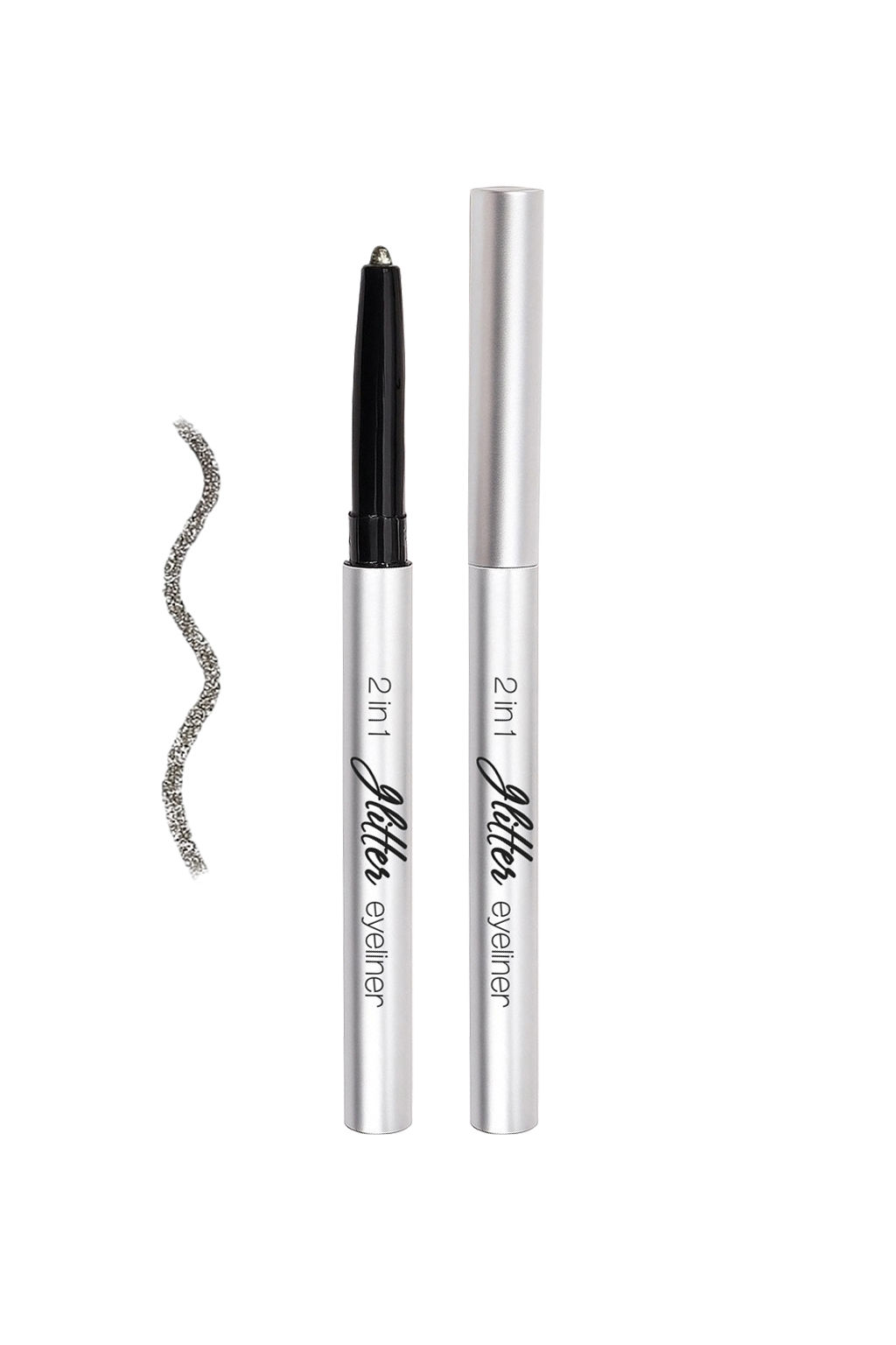 LavelleCollection Тени-карандаш Glitter eyeliner 2in1 тон 06 sparkling gray