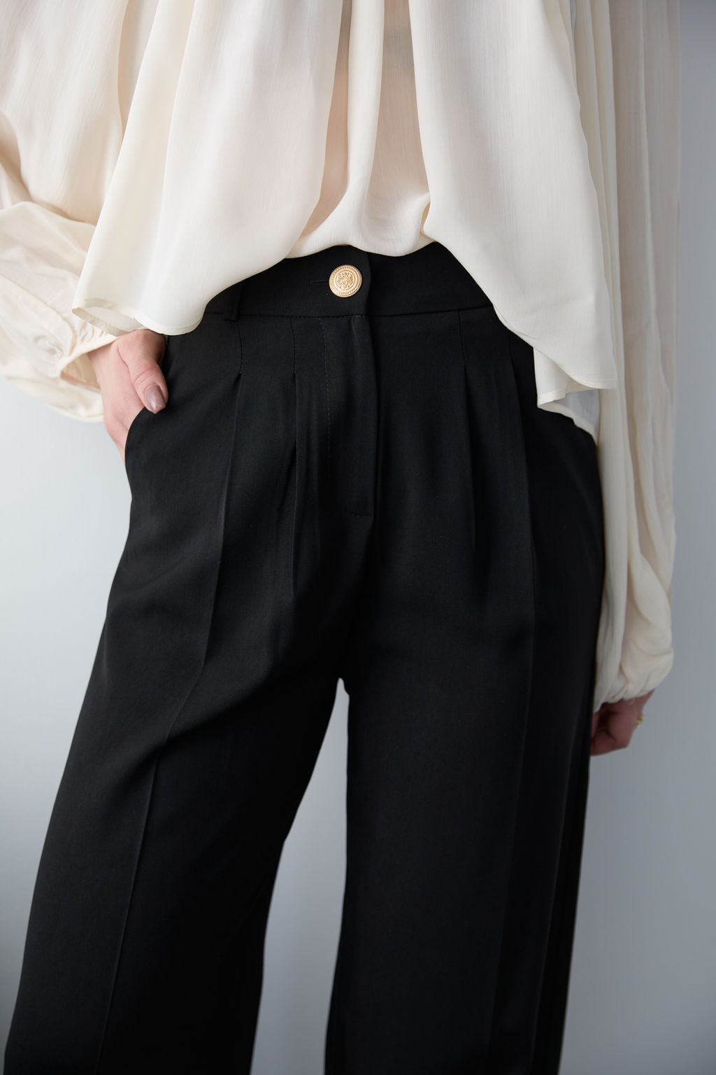 Koyu Kahverengi Yuksel Bel Genis Paca Dokuma Pantolon TWOAW26PL00161