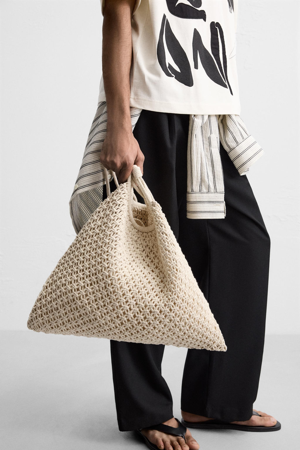 MACRAME SHOPPER BAG - Zara фото 14