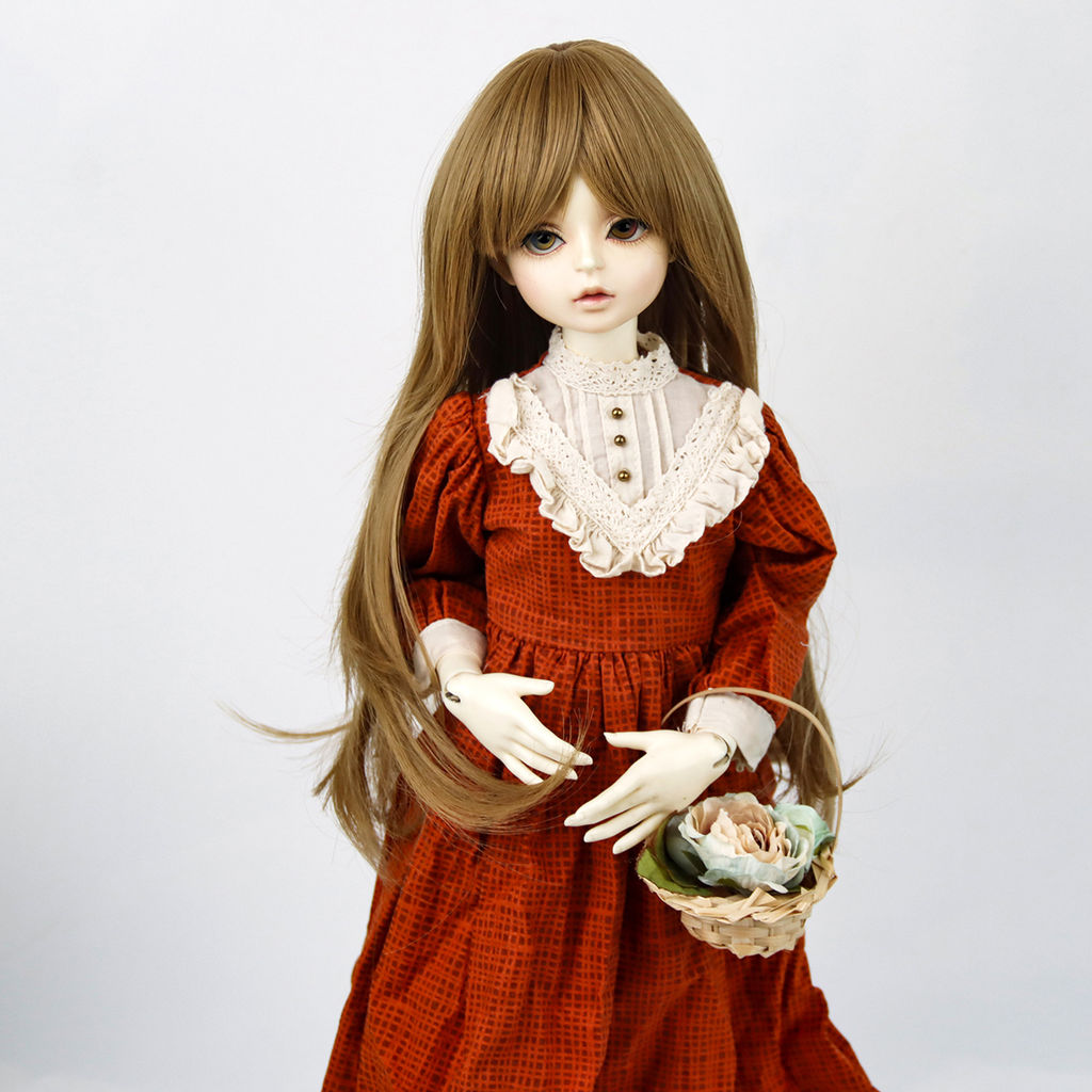 HobbyBe HAR-15 Тресс для кукол 15 см 100 см 22 г 39 серый, розовый