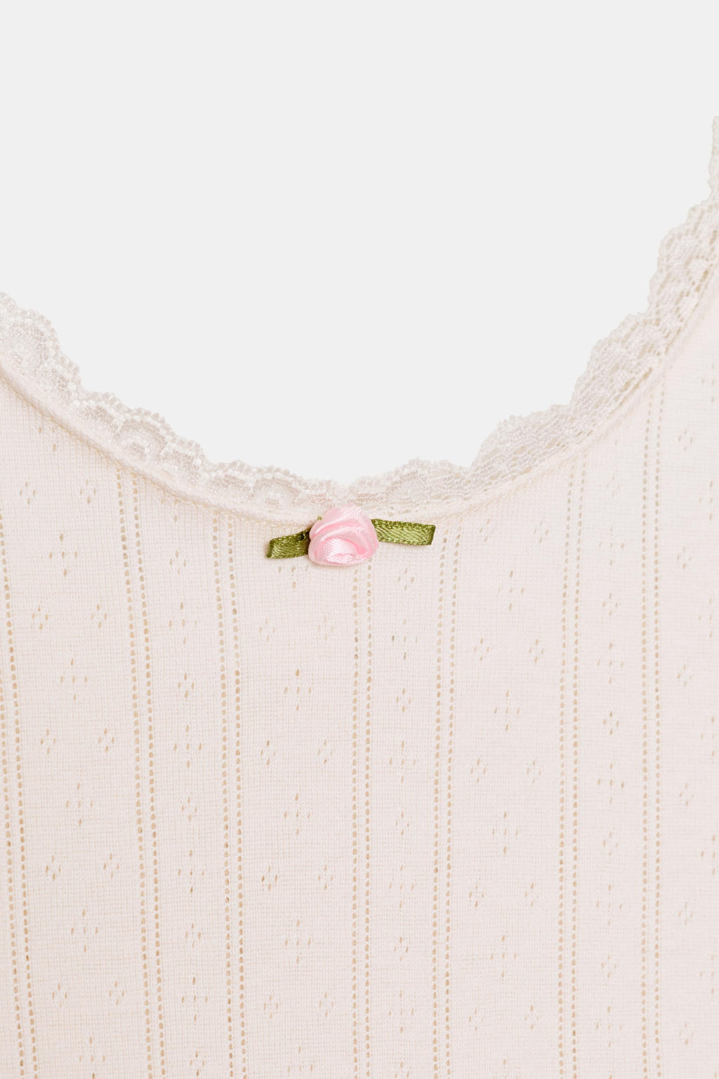 CAMISETA POINTELLE TIRANTES / Crudo - Zara фото 8
