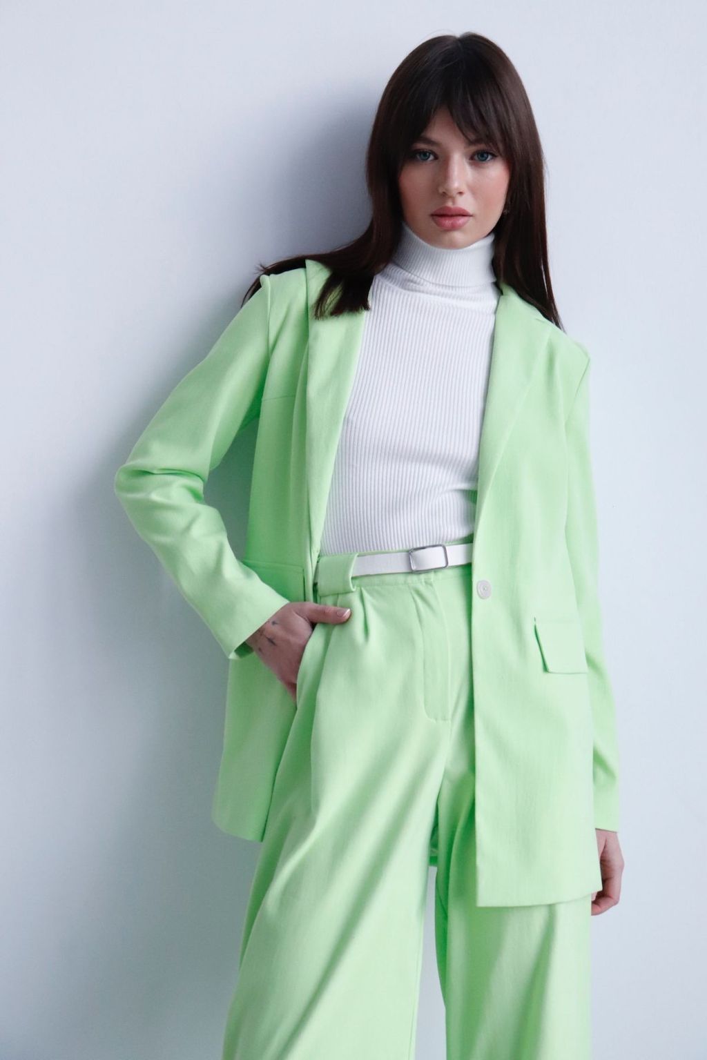 Жакет удлинённый с английским воротником - Martichelli фото 61