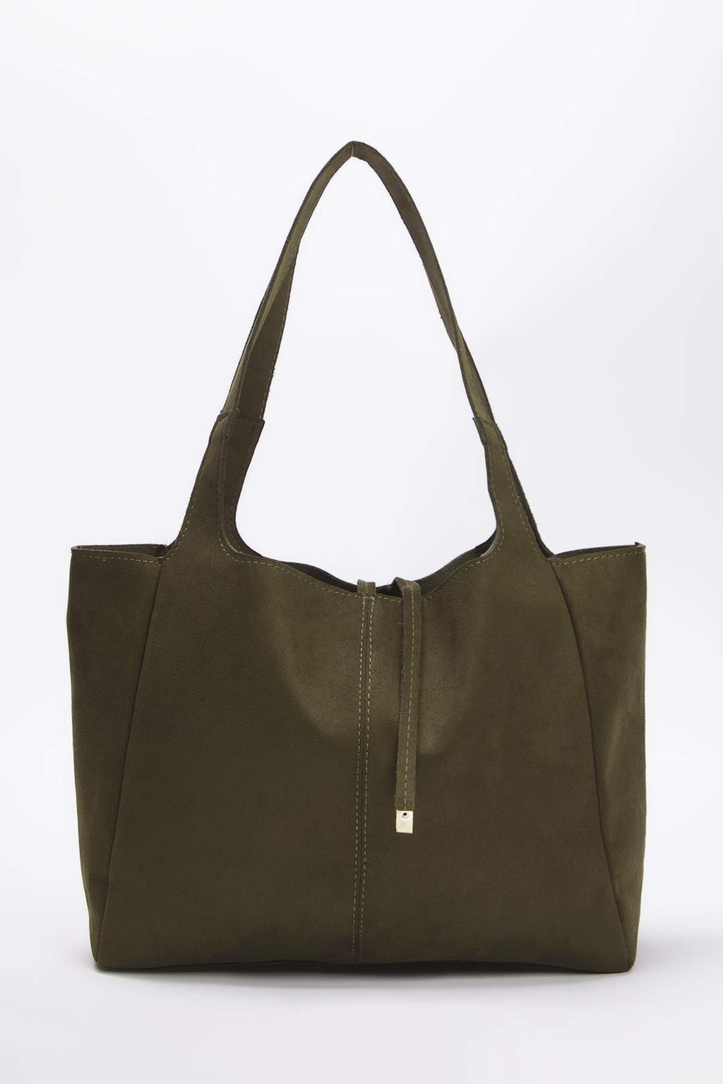 Haki Suet Baglama Detayl? Midi Kad?n Tote Omuz Canta TAKAW26OC00025 - Trendyolmilla фото 5