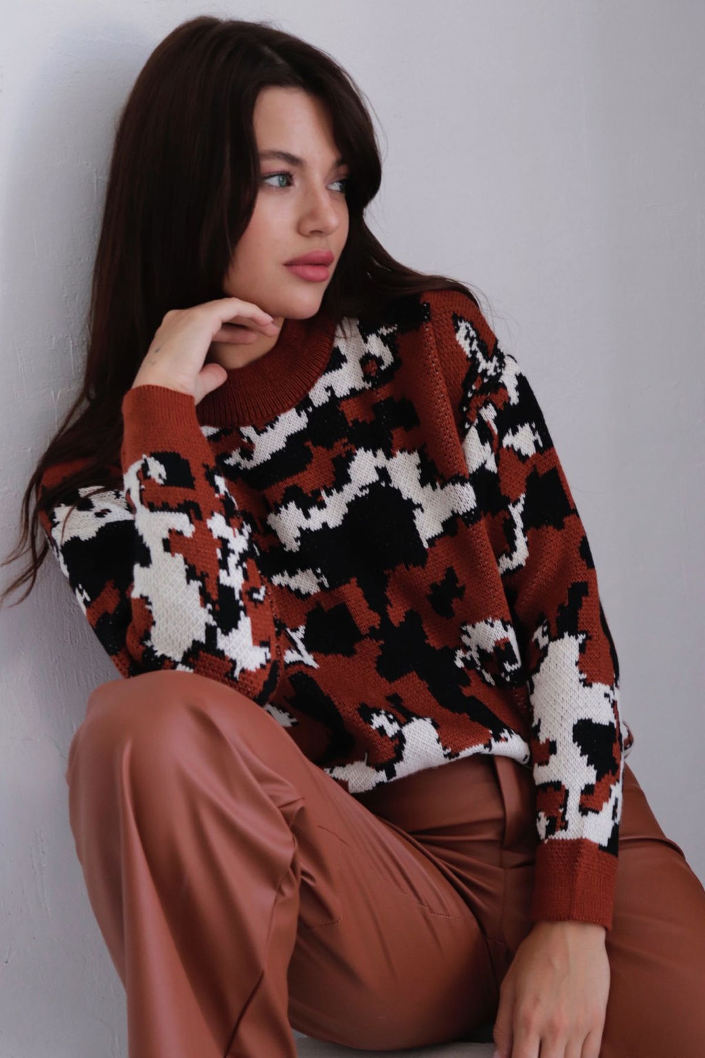 10039 Свитер коричневый - Martichelli фото 25