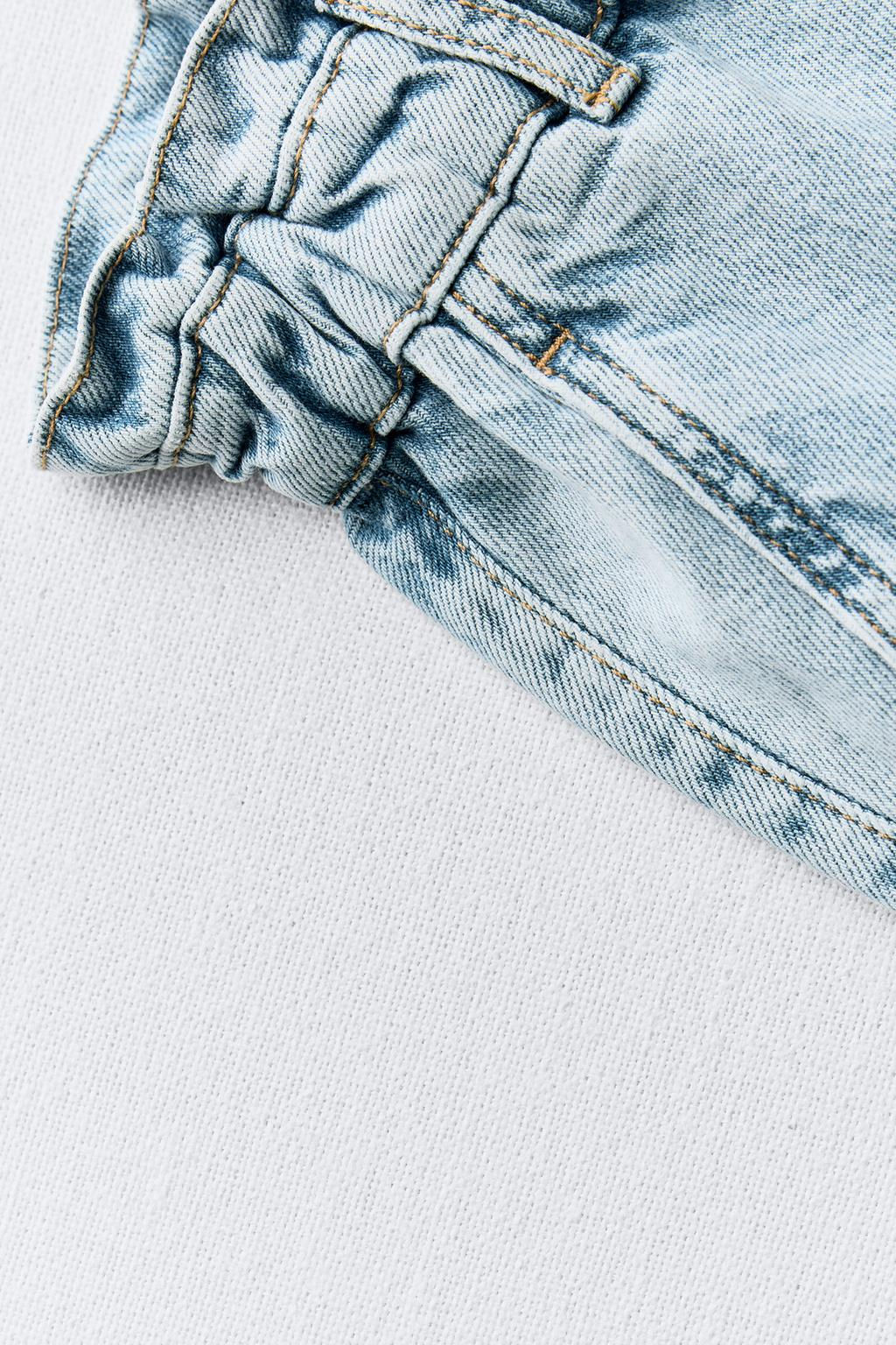 Z1975 HIGH-WAIST BAGGY PAPERBAG JEANS - Zara фото 9