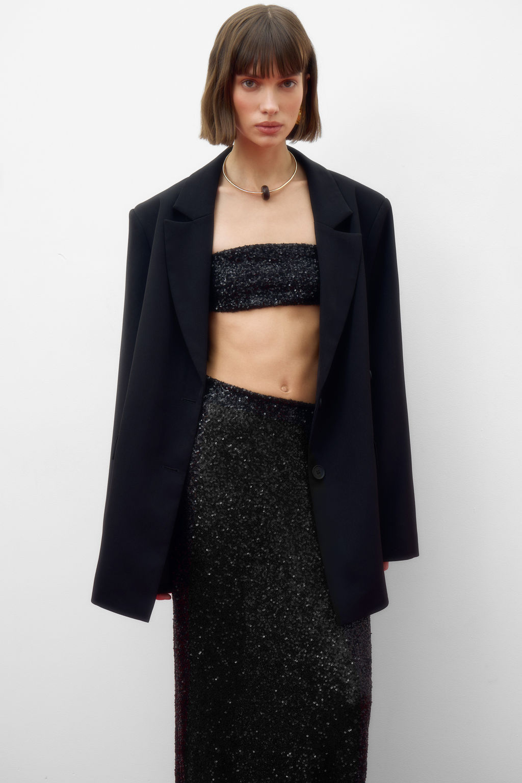 Юбка макси из пайеток - Mollis фото 2