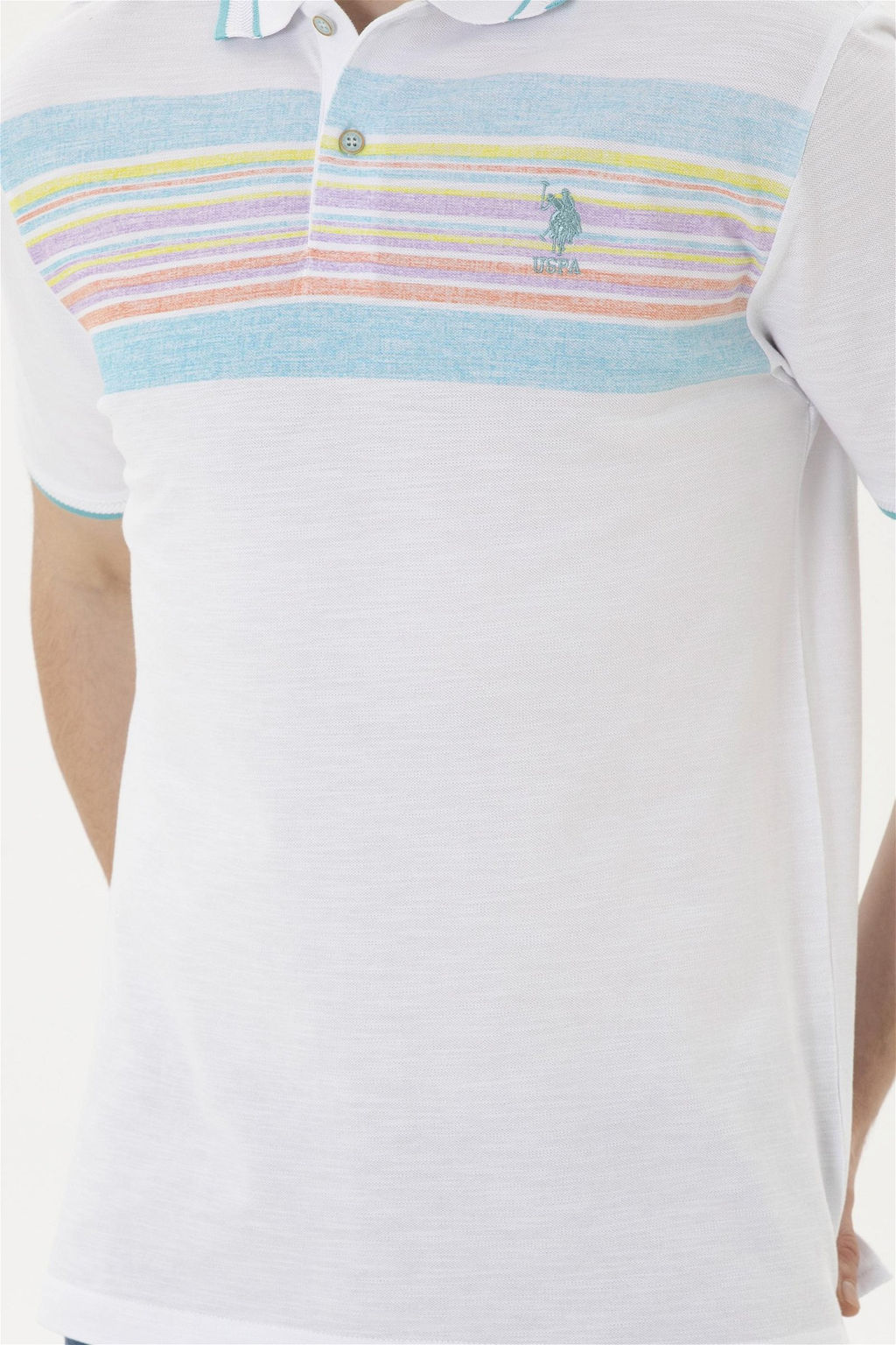 Мужская белая футболка - U.s. polo assn фото 6