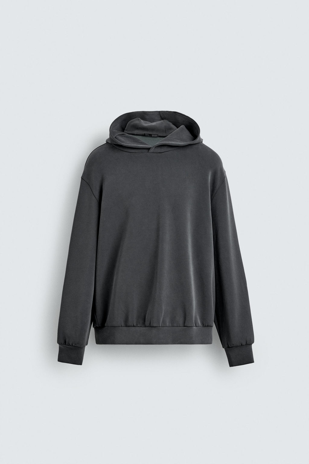 SUDADERA LAVADA SOFT CAPUCHA / Azul / Gris - Zara фото 6