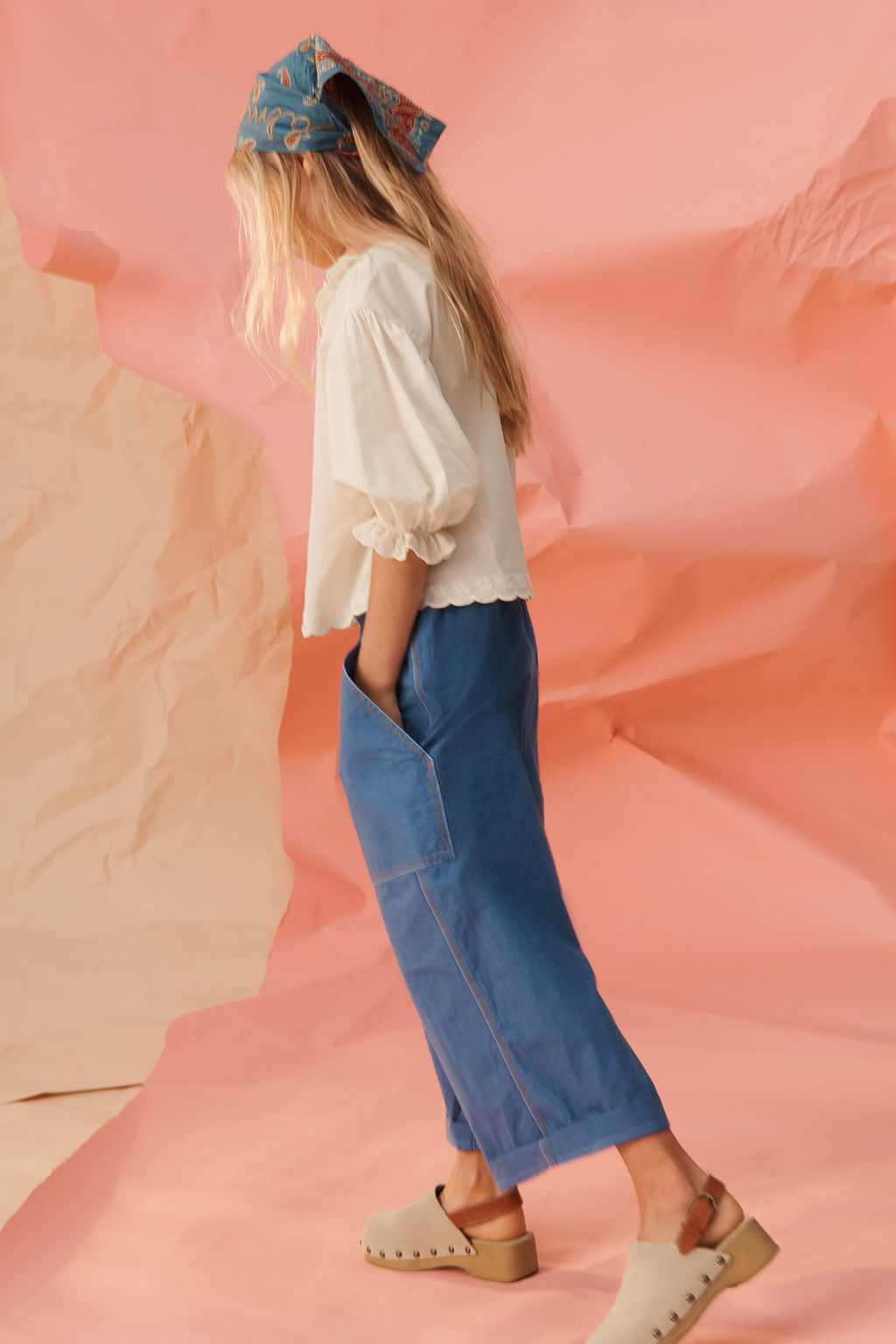 PANTAL?N BOLSILLOS PESPUNTES CONTRASTE LIMITED EDITION / Azul / ?ndigo - Zara фото 2