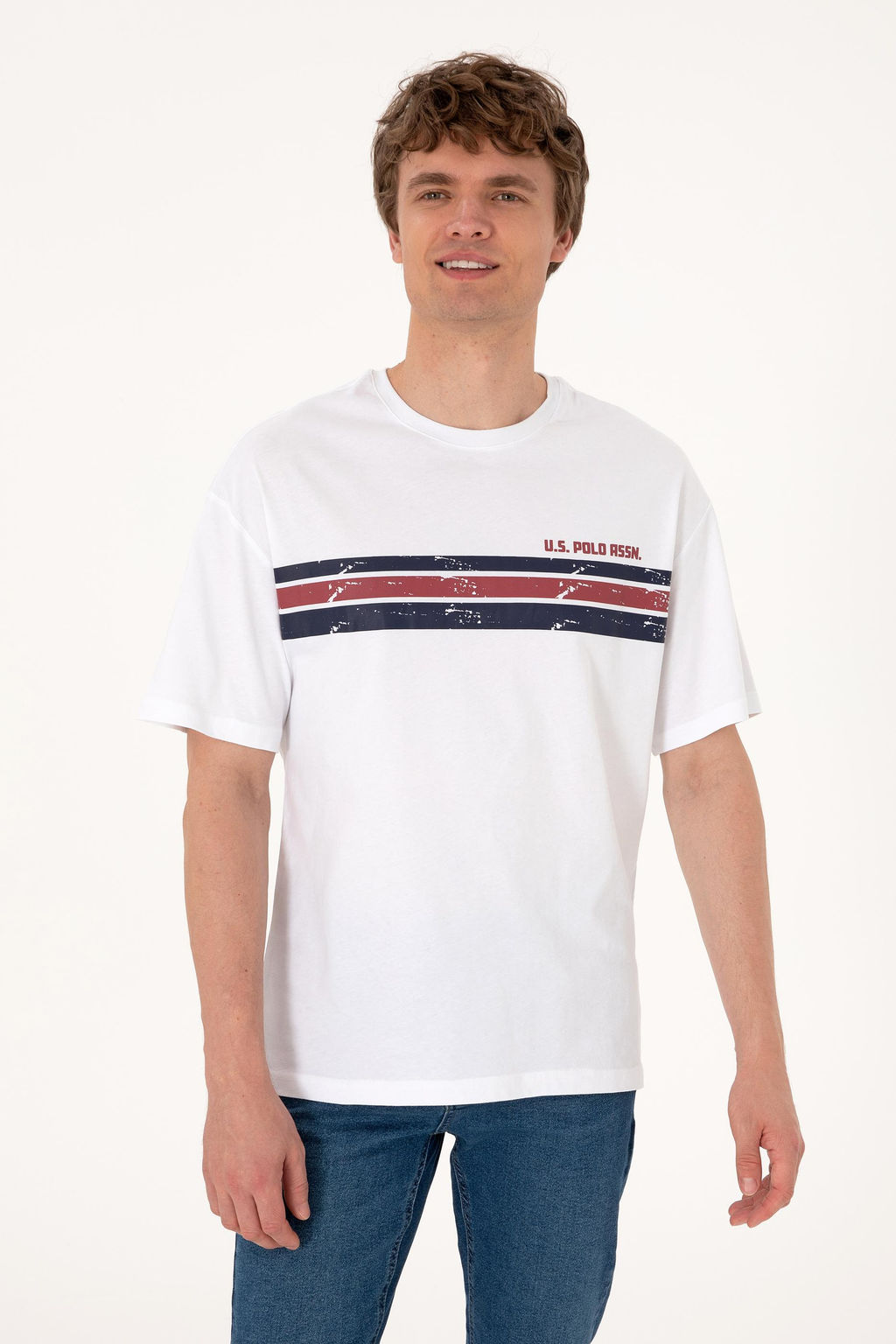 Erkek Beyaz Ti__rt - U.s. polo assn фото 3