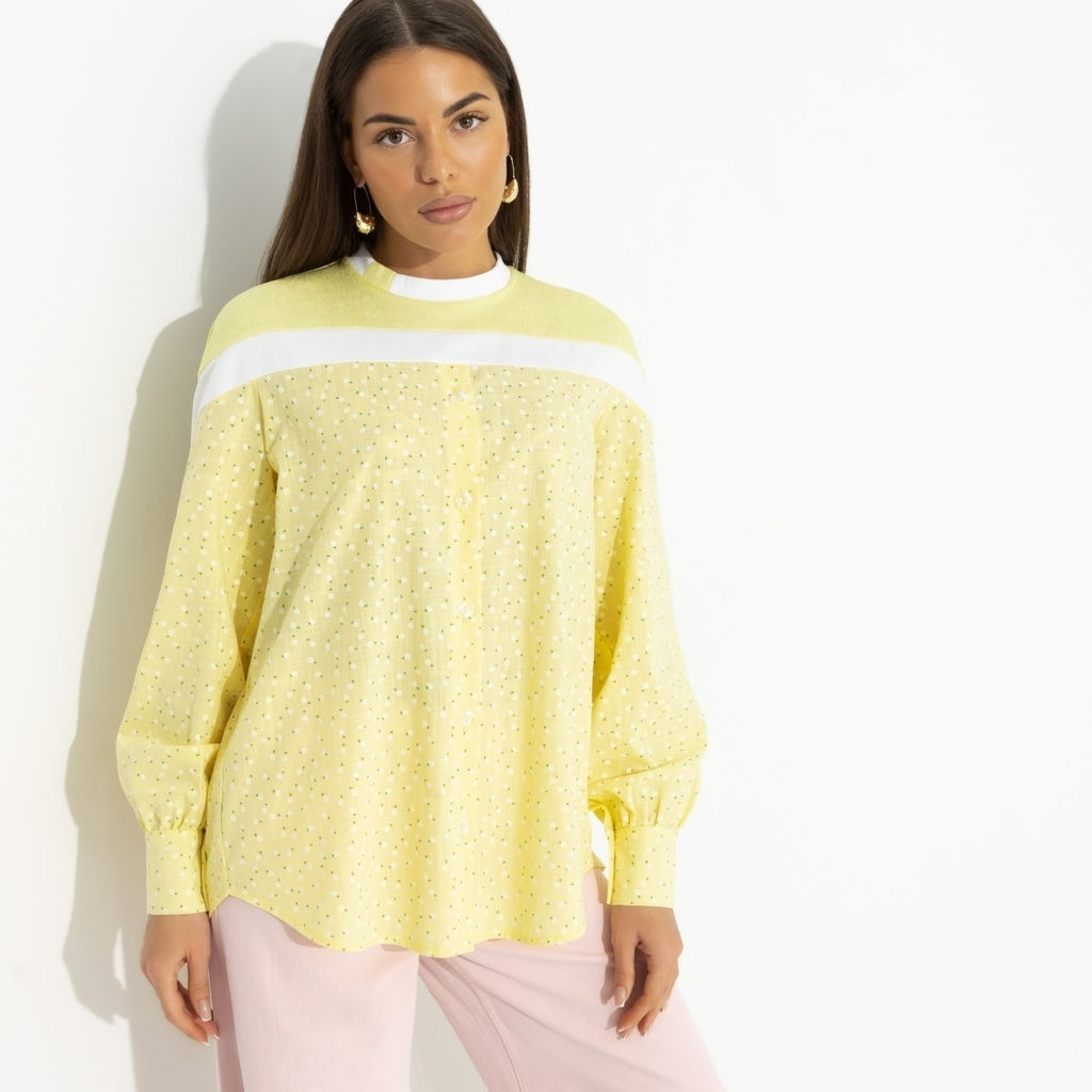 Свитшот комбинированный, Всплеск эмоций (yellow) - Charutti фото 2