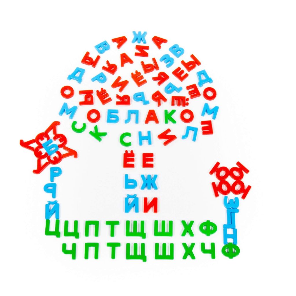 Набор Первые уроки на магнитах (86 букв) (в коробке) - Полесье фото 4