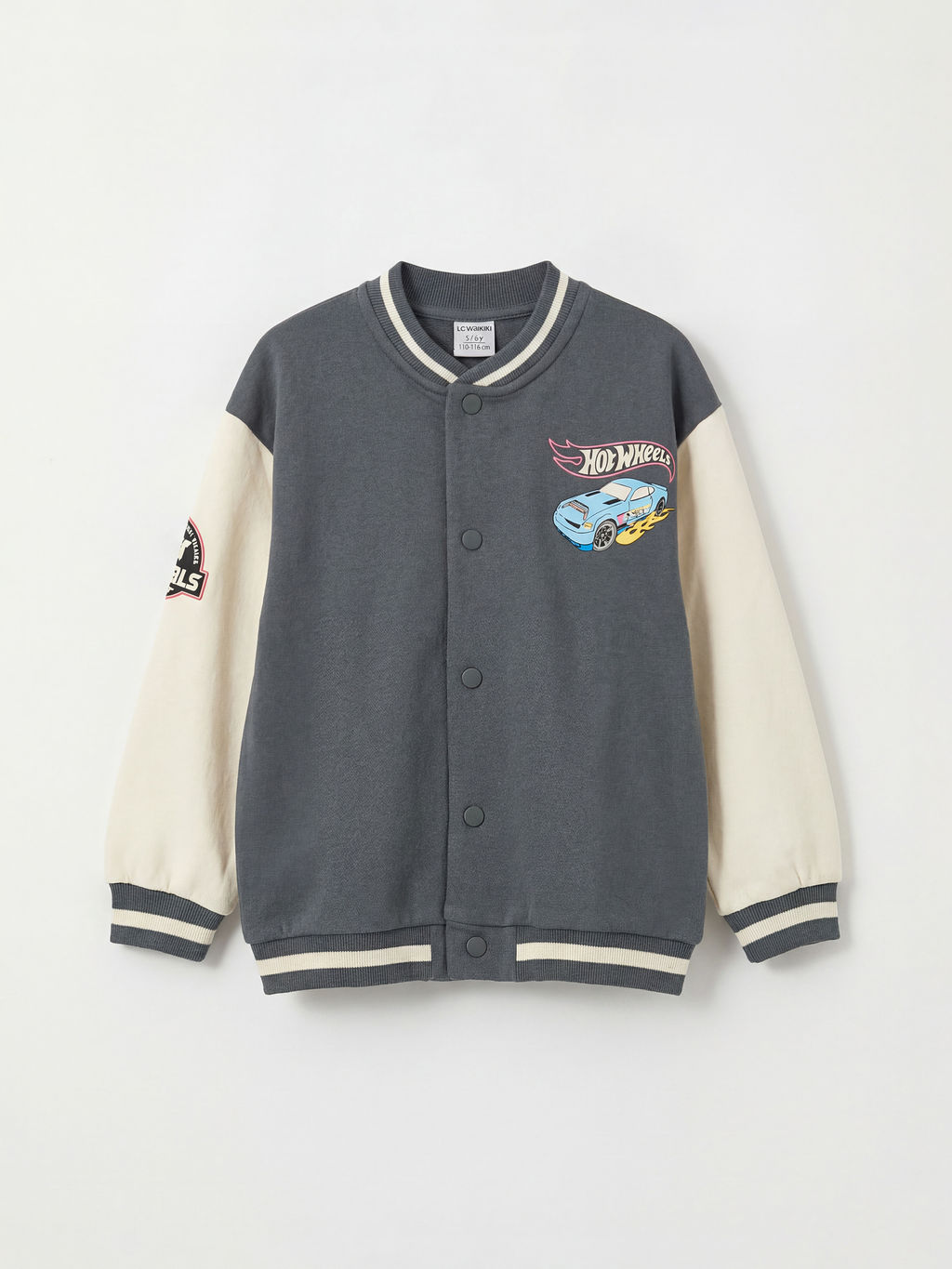 Hot Wheels Bask?l? Erkek ?ocuk Kolej Ceket