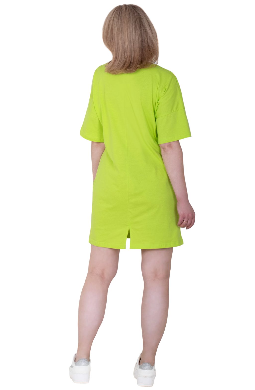 Футболка удлинённая Краски Х-363 (42-56) кулирка - Лотос фото 2