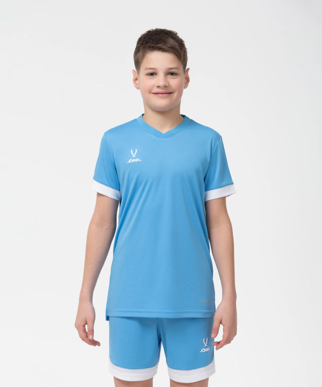 Футболка игровая JOGEL DIVISION PerFormDRY Union Jersey, голубой/белый/белый фото 6