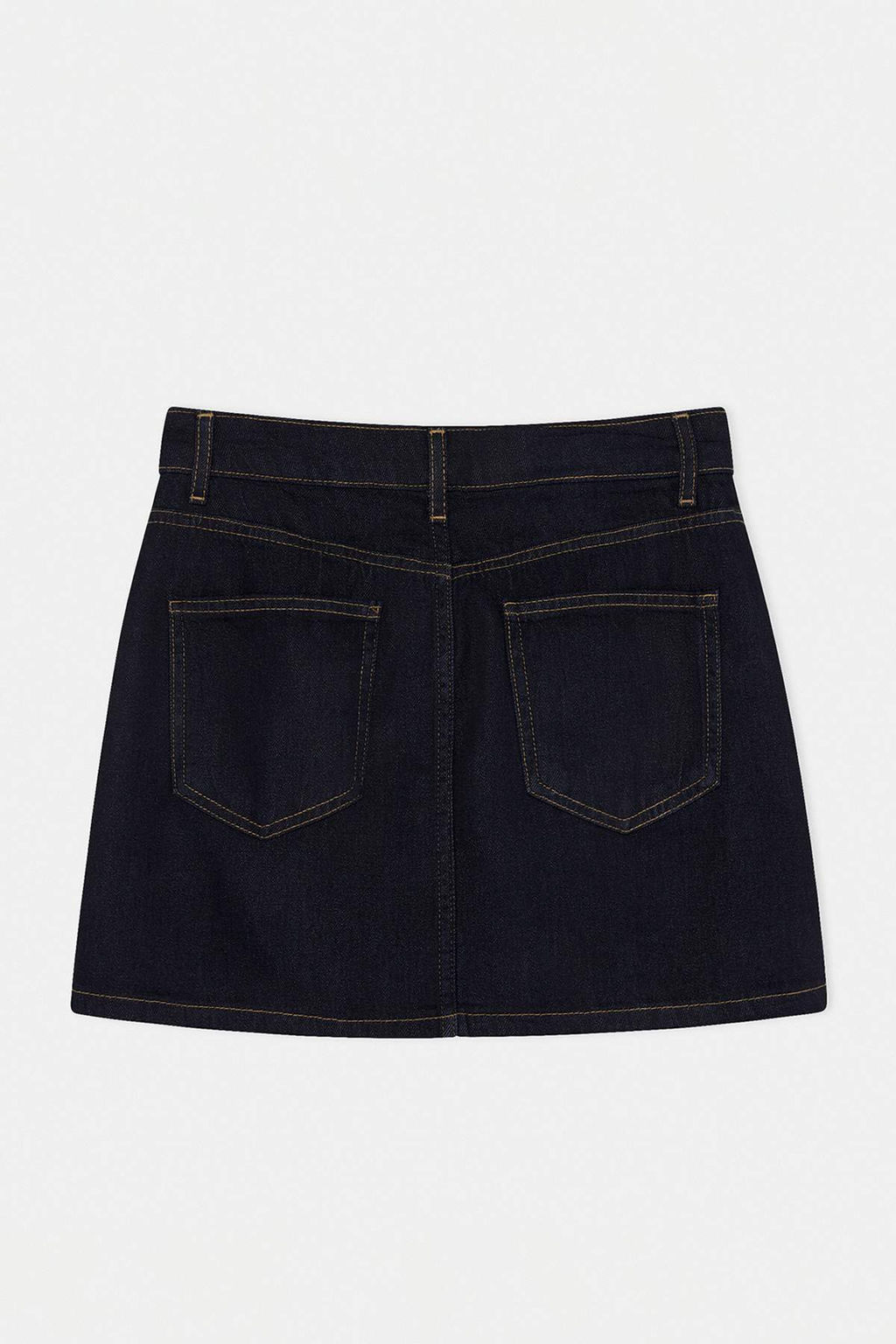 Bej Vintage Y?kama Yuksek Bel Denim Sort Etek TWOSS26SR00110 - Trendyolmilla фото 6