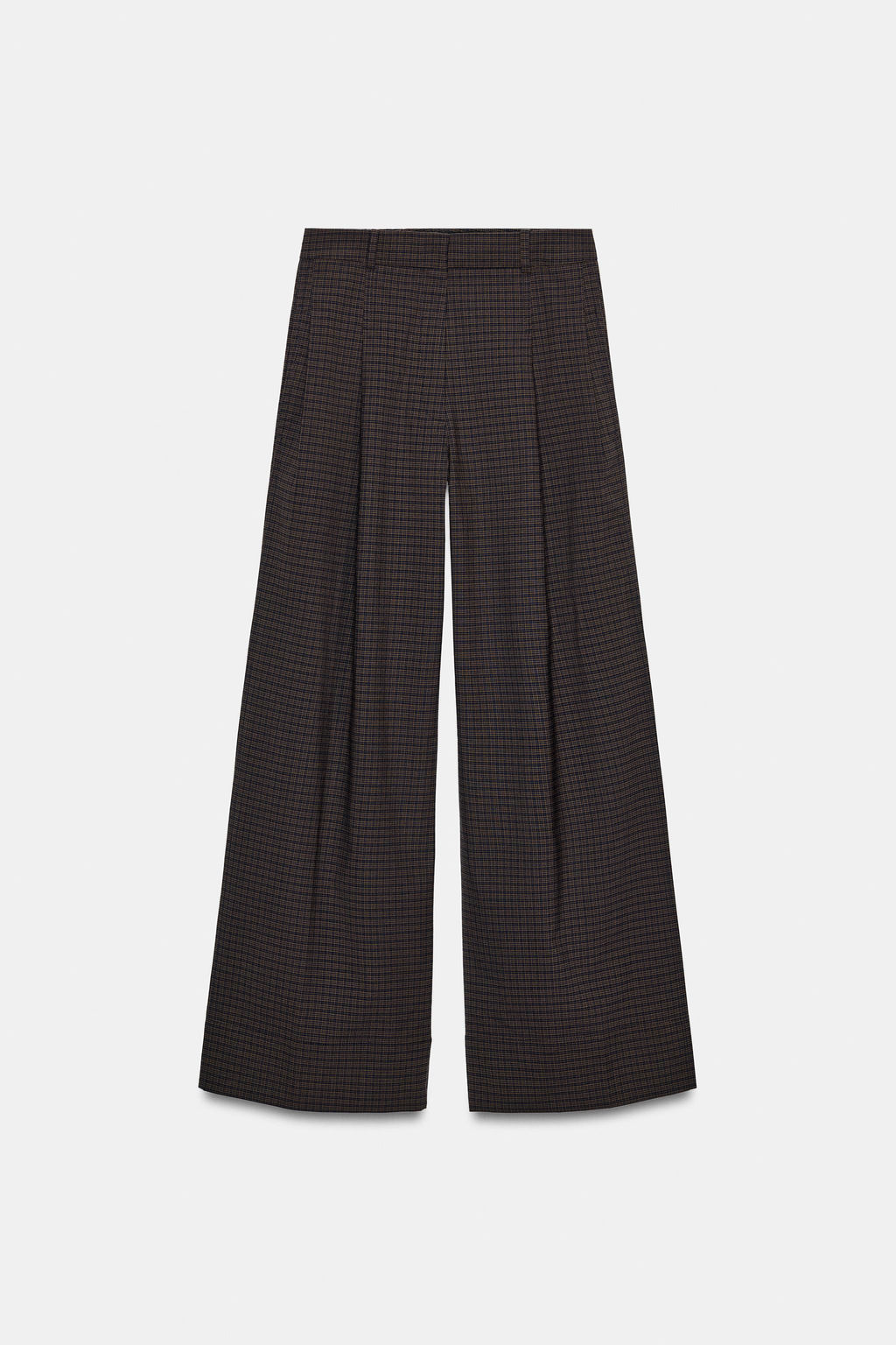 ZW COLLECTION CHECKED DARTED TROUSERS - Zara фото 4