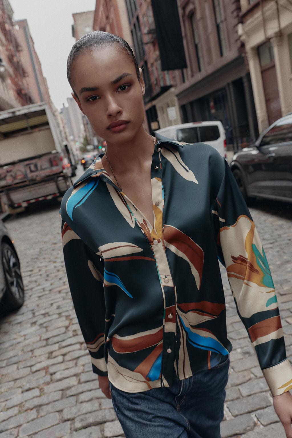 FLOWING PRINTED SHIRT