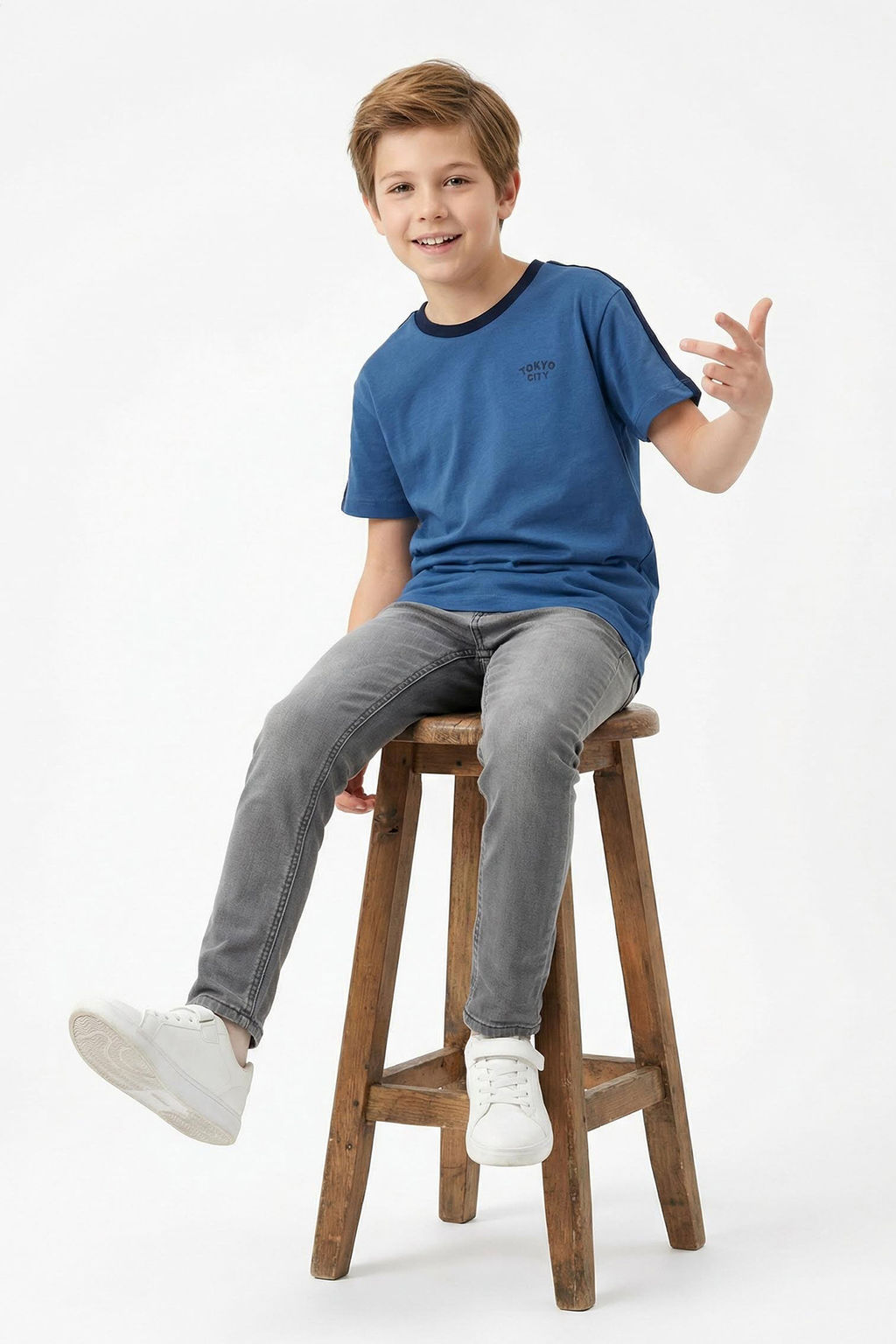 Yesil Erkek Cocuk %100 Pamuk Slogan Nak?sl? Biye Detayl? K?sa Kol Orme T-Shirt TKDSS25TS00100 - Trendyolmilla фото 9