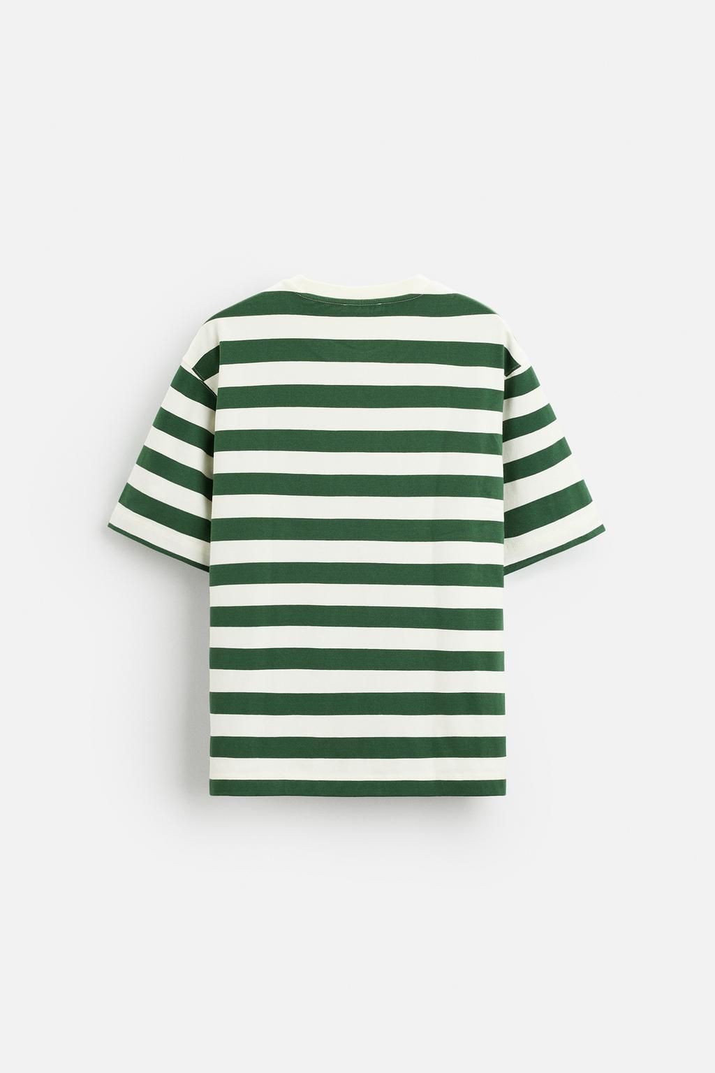 STRIPED JACQUARD T-SHIRT - Zara фото 9