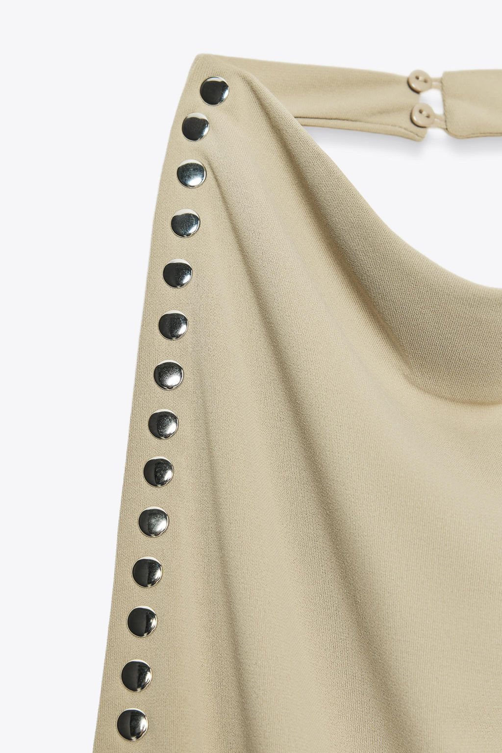 STUDDED HALTER DRESS - Zara фото 10